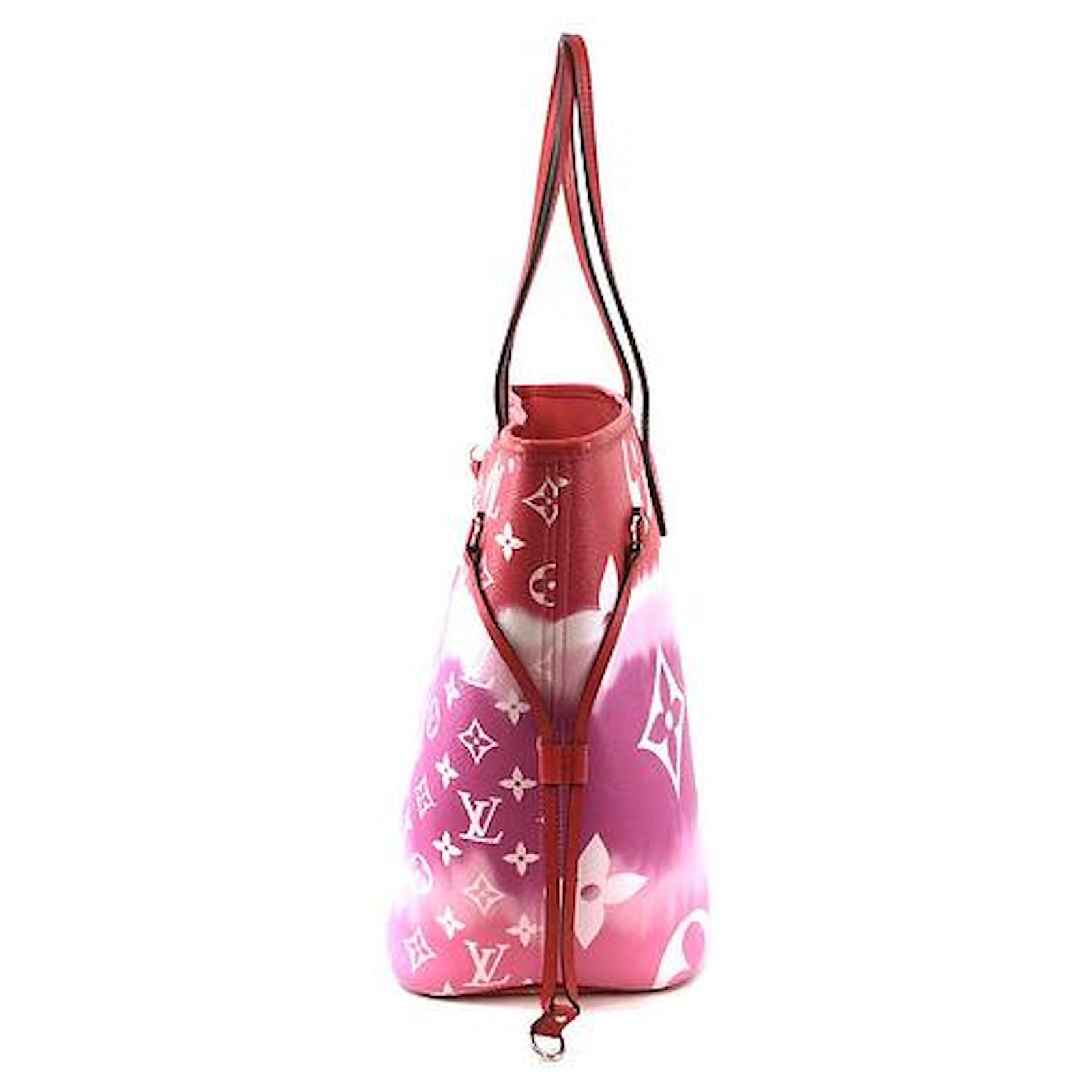 Louis Vuitton Neverfull MM Red Pink Escale Monogram Canvas Multiple colors  Leather ref.495321 - Joli Closet