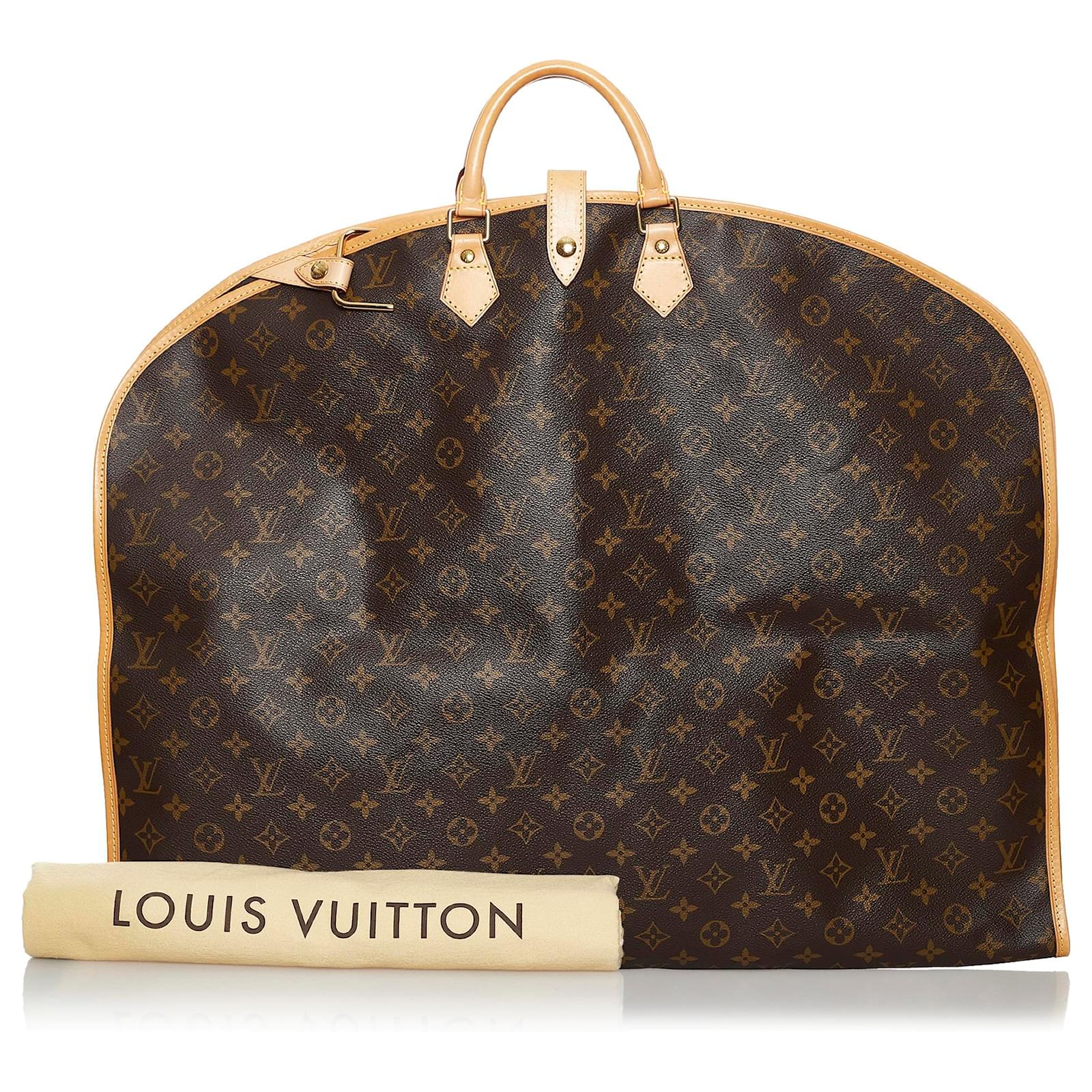 Louis Vuitton Brown Monogram Sac De Manteau Garment Bag Leather