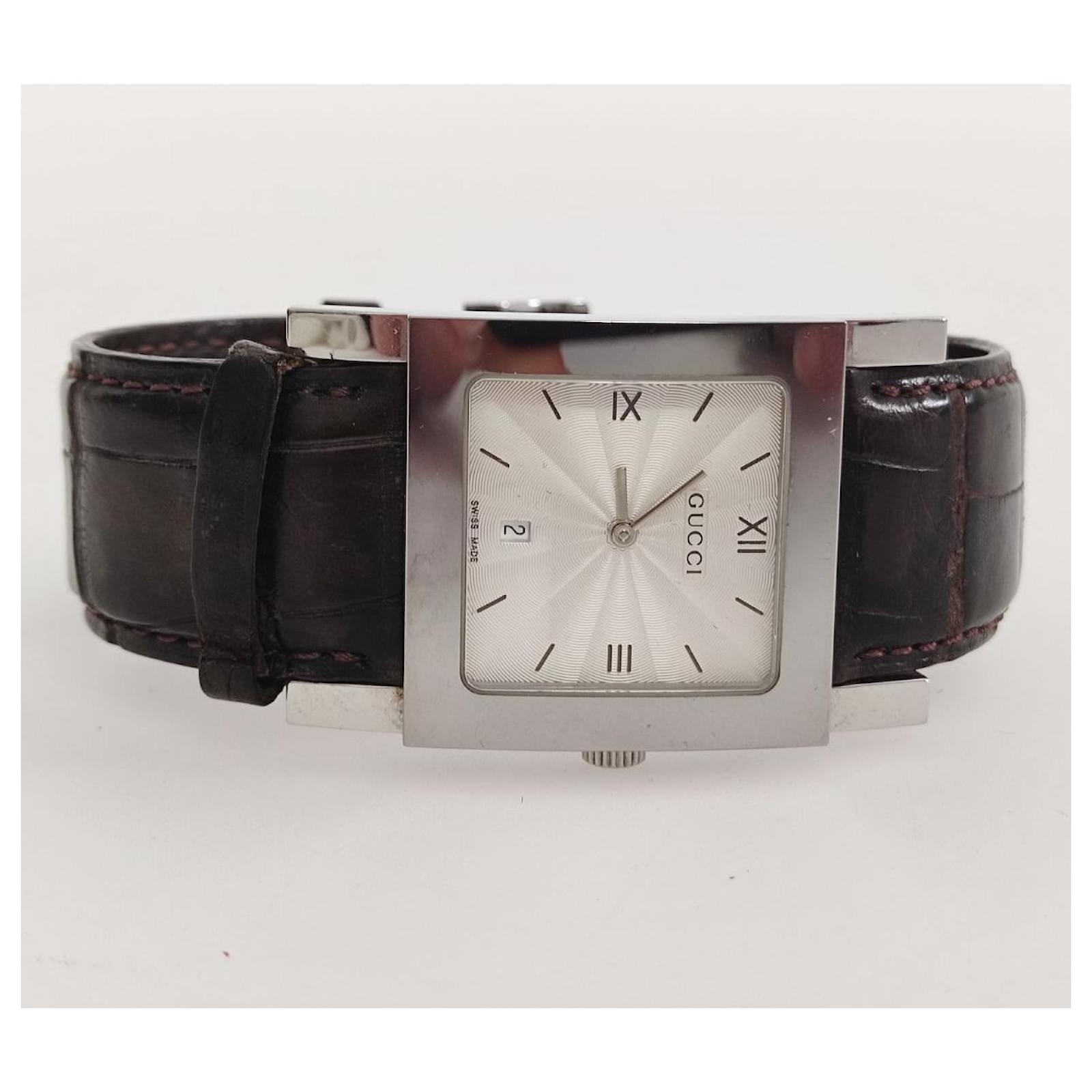 watch model 7900M Brown Leather Metal 
