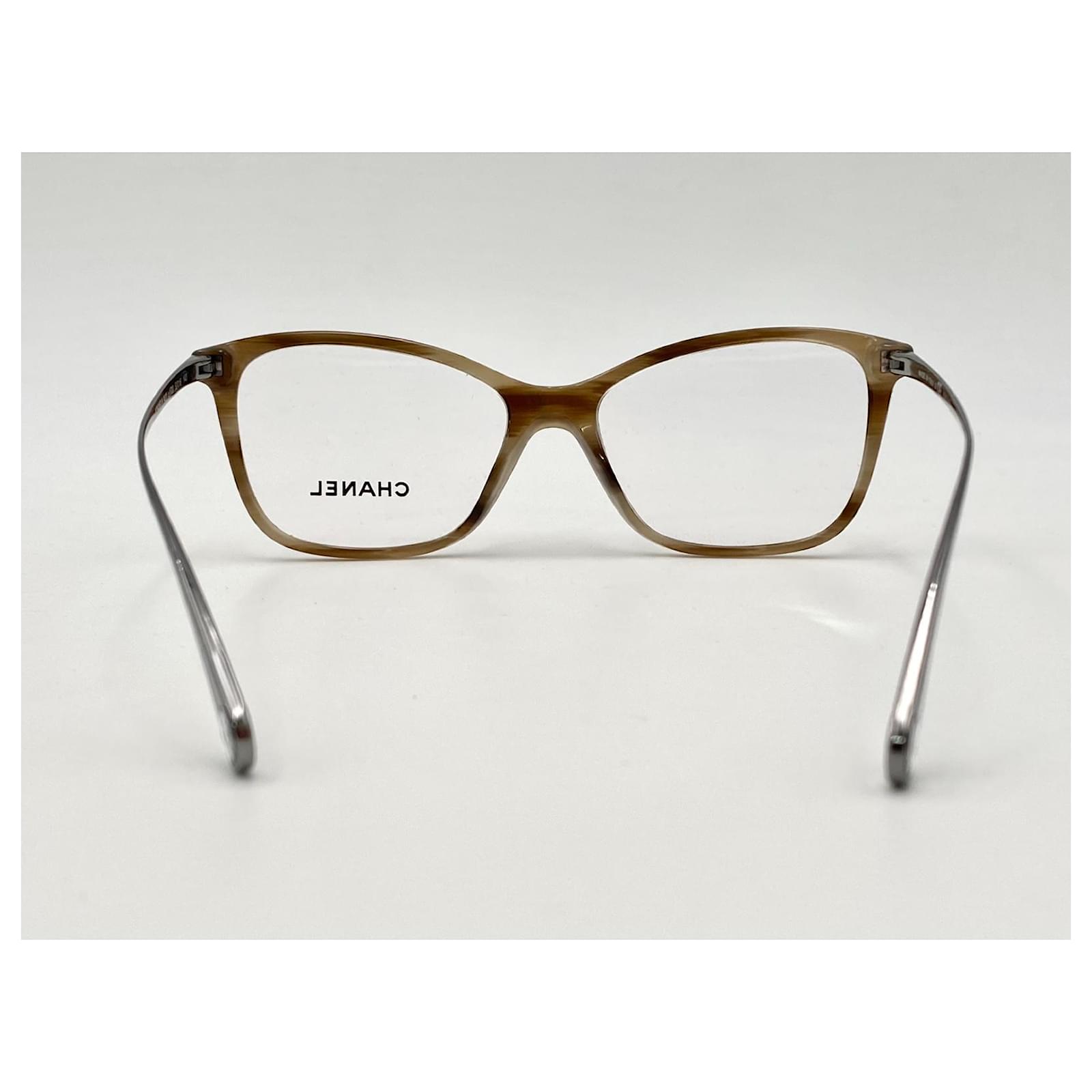 Chanel rectangular taupe eyeglasses 2022 Nuovi Brown Metal Acetate  ref.518201 - Joli Closet