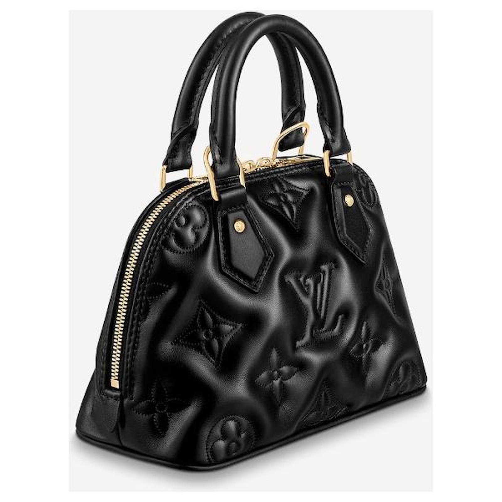 Louis Vuitton LV Alma BB Bubblegram Black Leather ref.518204
