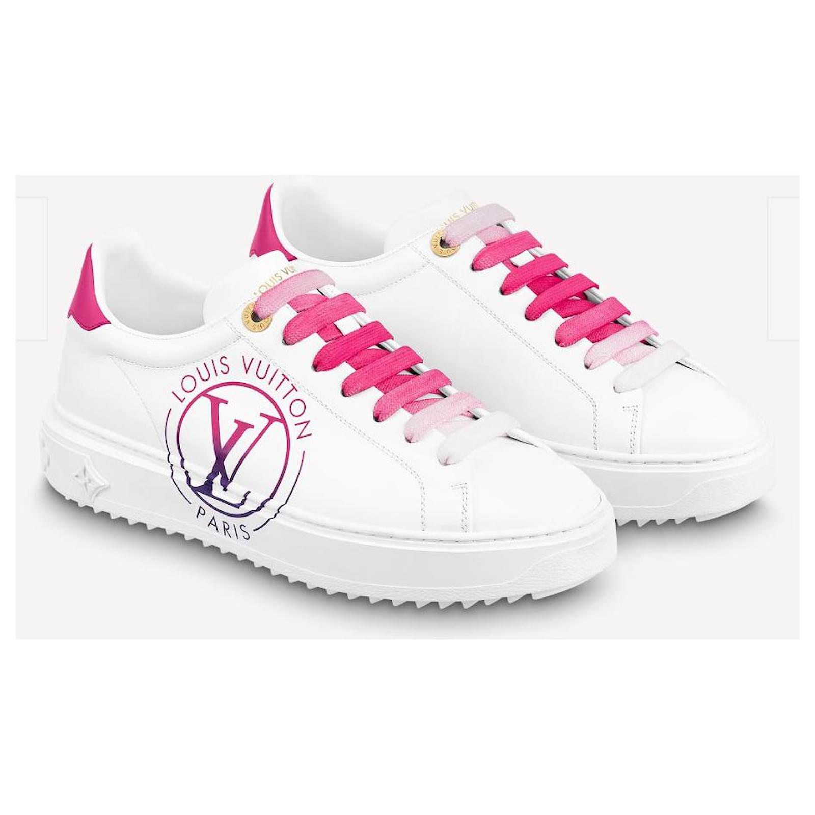 Louis Vuitton LV Time Out trainers new Fuschia Leather ref.518213 - Joli  Closet