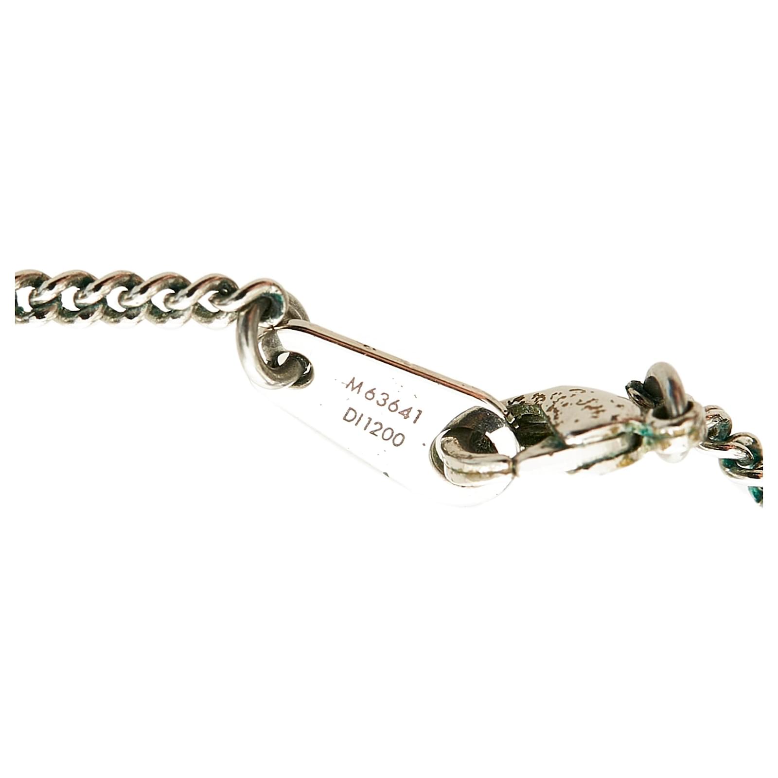 Louis Vuitton Monogram Eclipse Collier Charm Necklace M63641