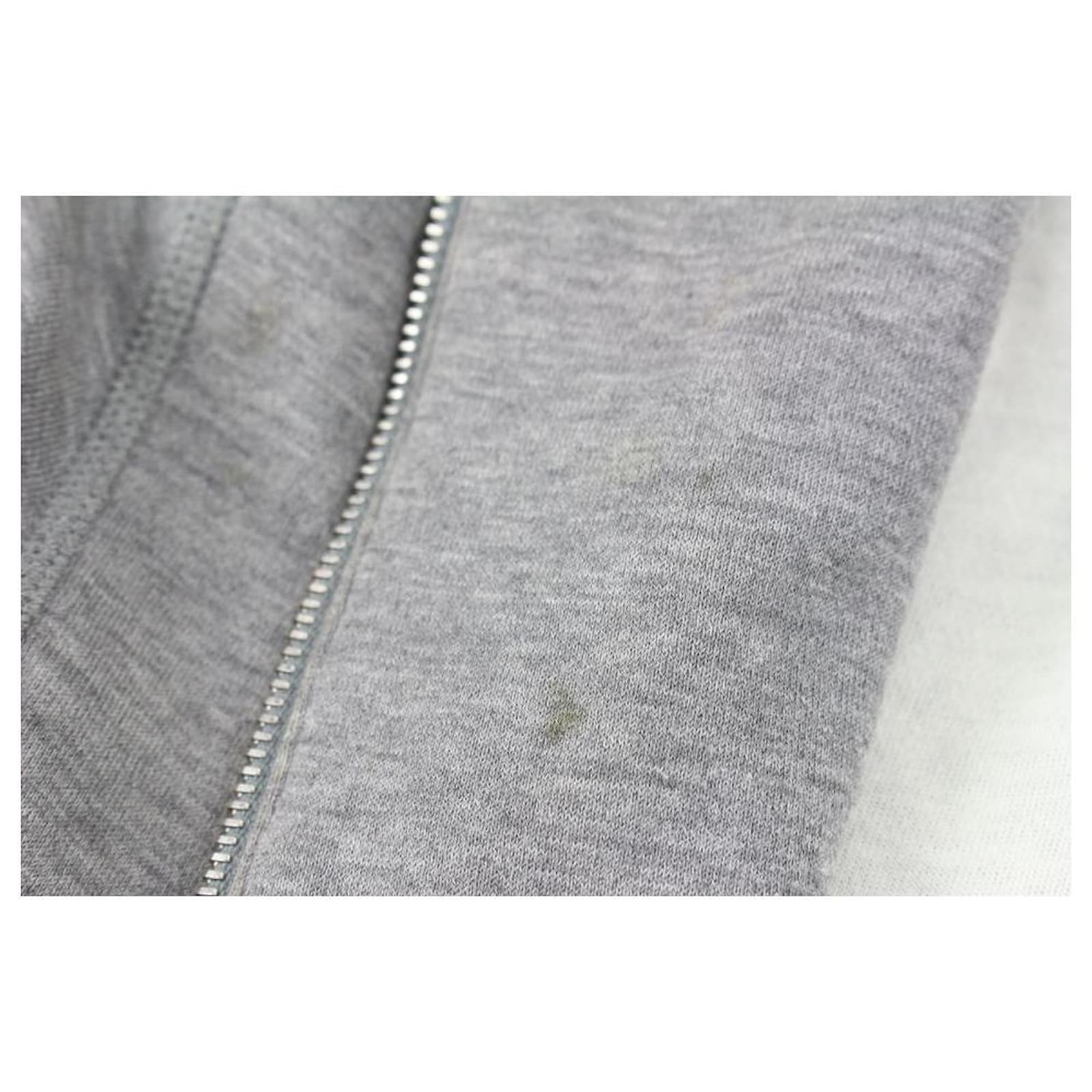 Louis Vuitton Sudadera con capucha XS Classic Grey LV Logo Zip Up para  hombre ref.519683 - Joli Closet