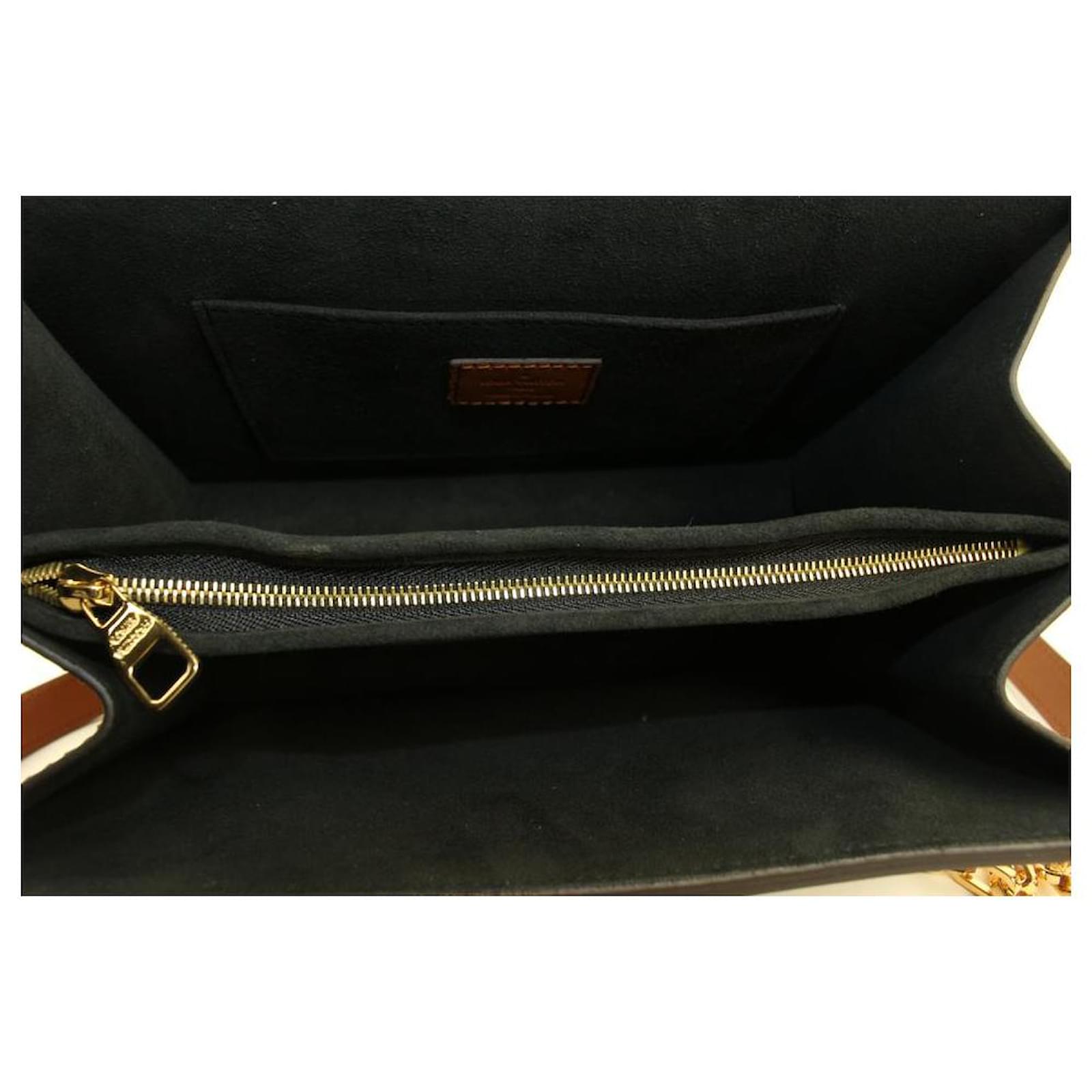 Louis Vuitton Monogram Reverse Dauphine MM Flap Crossbody Chain Bag s27lv93
