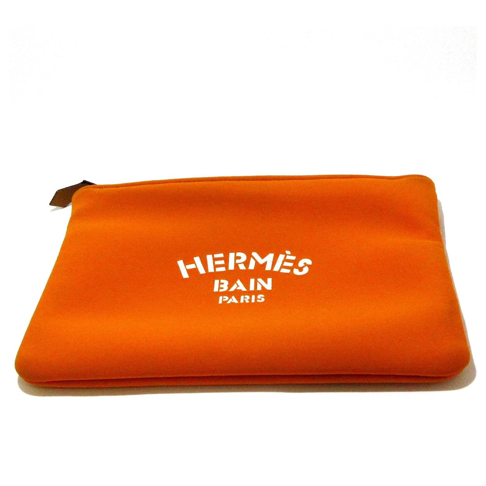 Hermès Neobain Orange Polyamide ref.520867 - Joli Closet