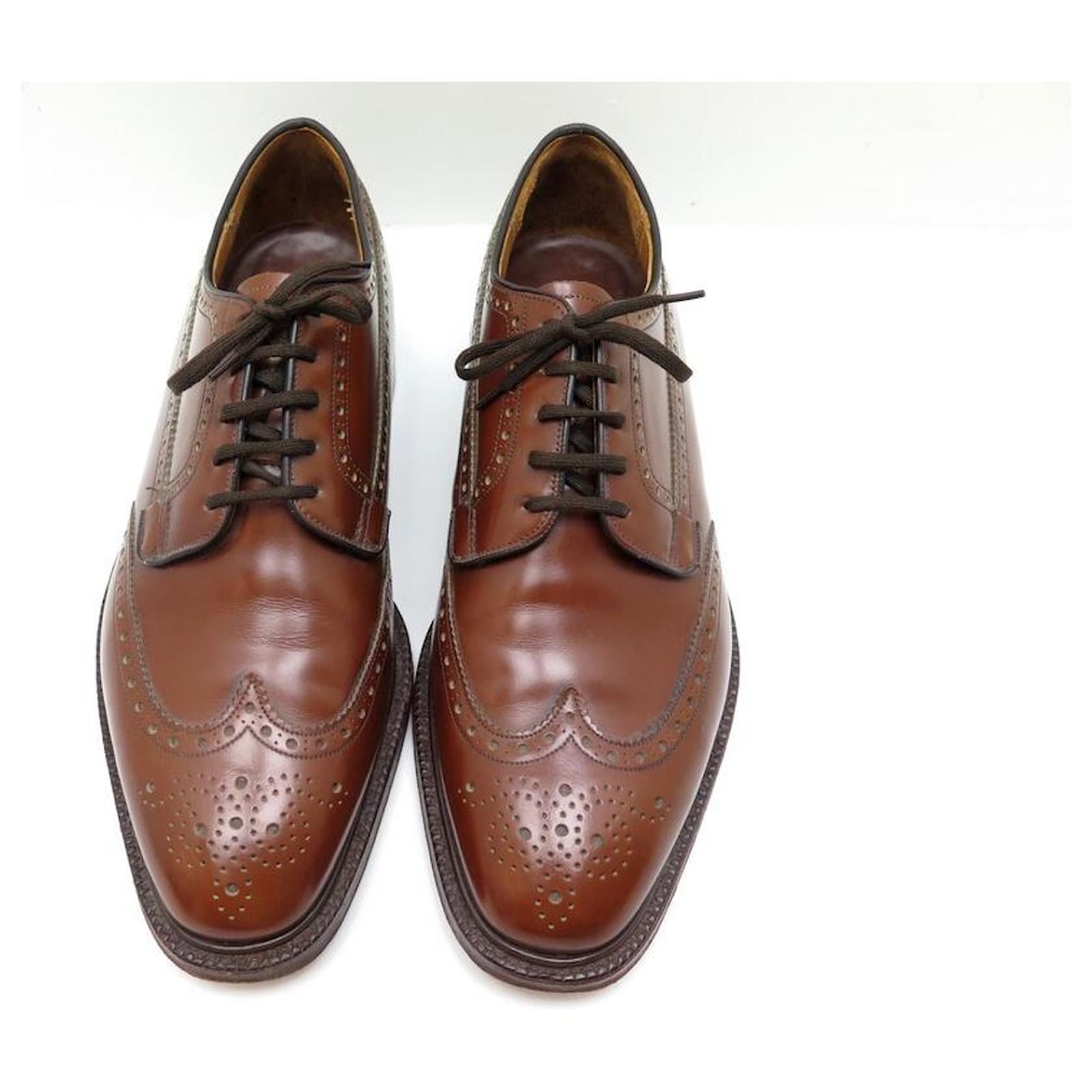 CHURCH'S GRAFTON SHOES 173 DERBY BOUT FLEURI BROWN SHOES