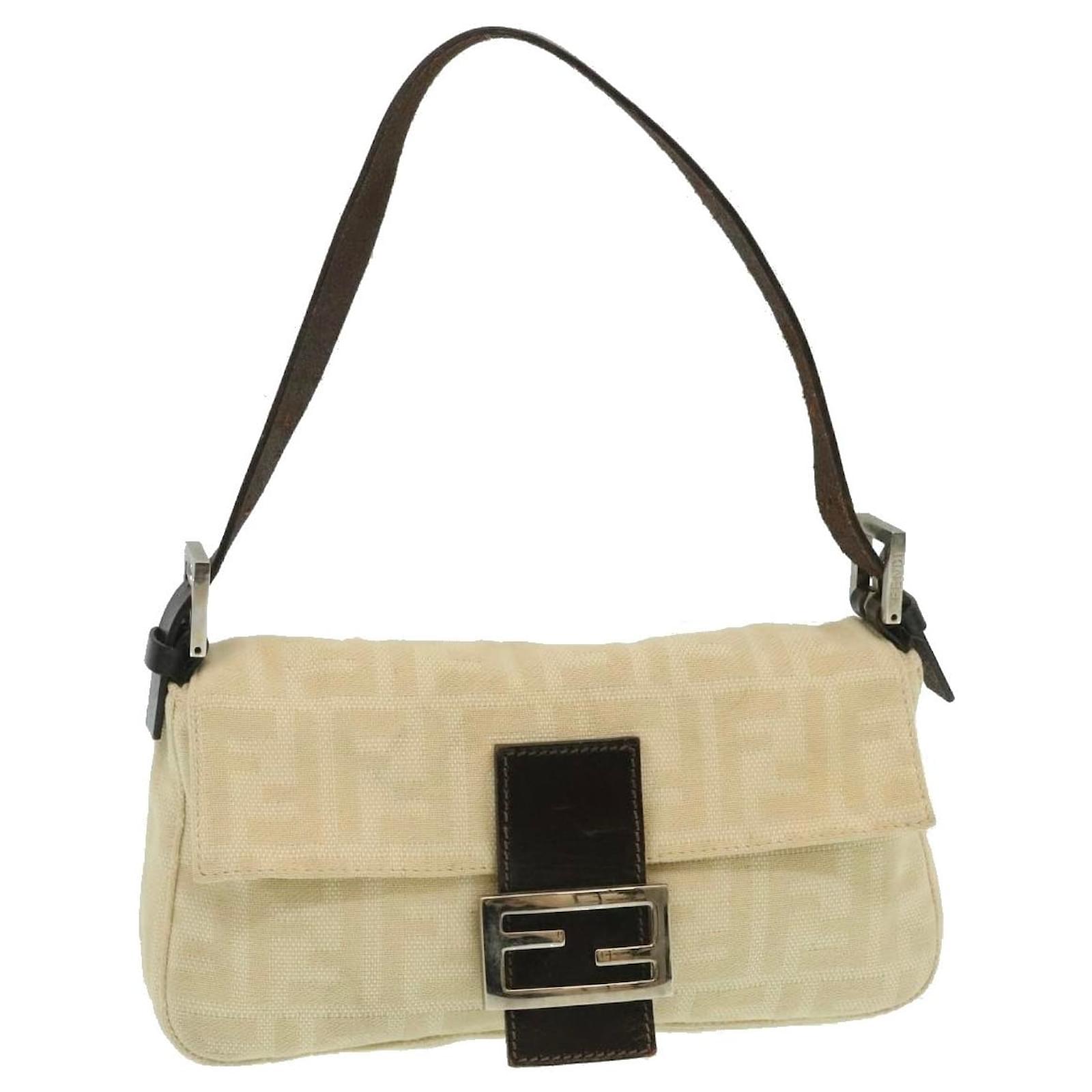 Fendi baguette Beige Cloth ref.522029 - Joli Closet