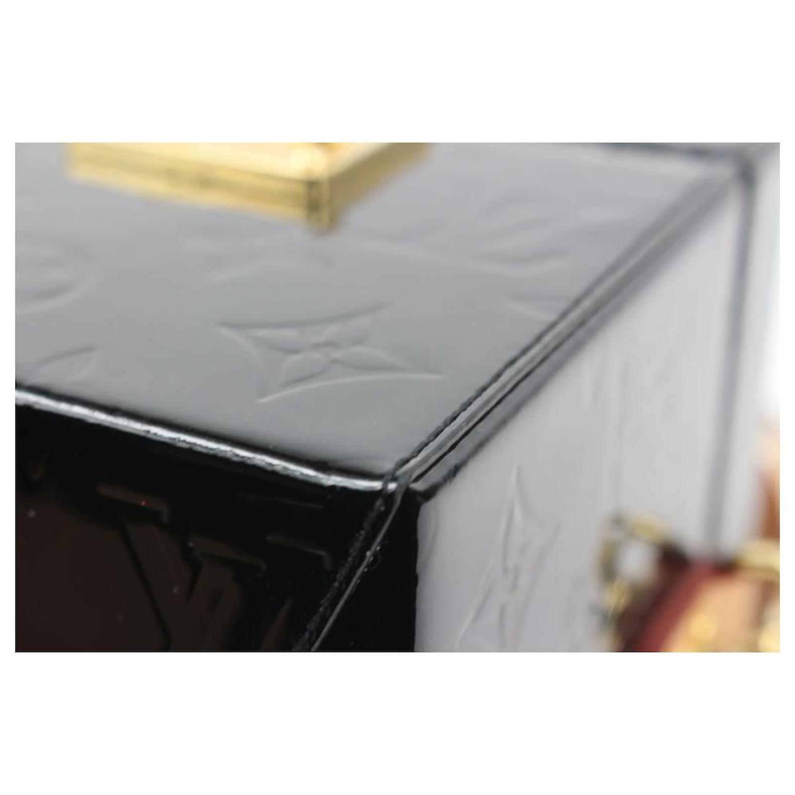Louis Vuitton Black Monogram Vernis Noir Bleecker Box 2way Trunk Bag  s28lv10 at 1stDibs