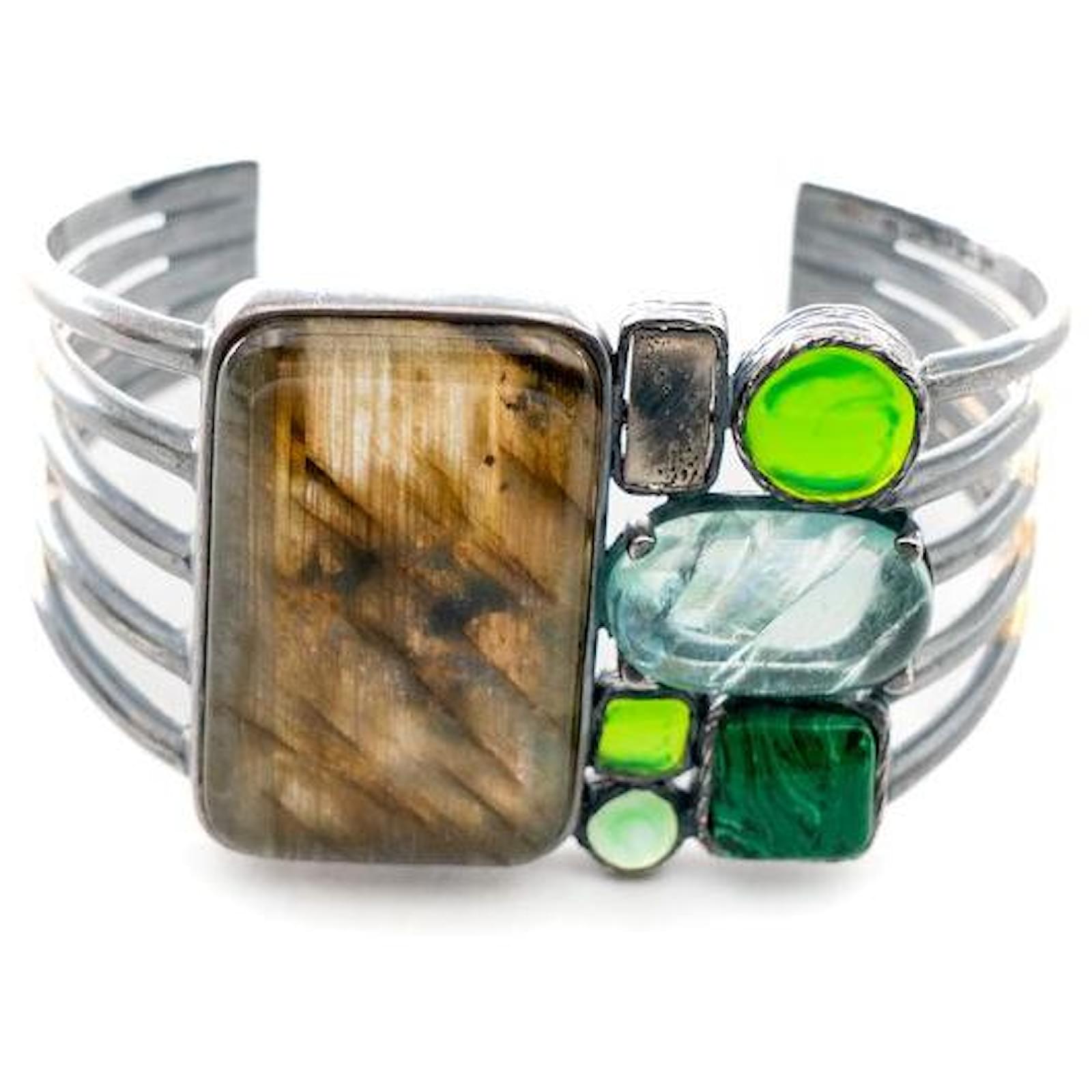 アクセサリーその他 BOTTEGA VENETA Woman Jewel Green 628948 V507C 3708 Bottega Veneta Jewel Woman Green - Accessories
