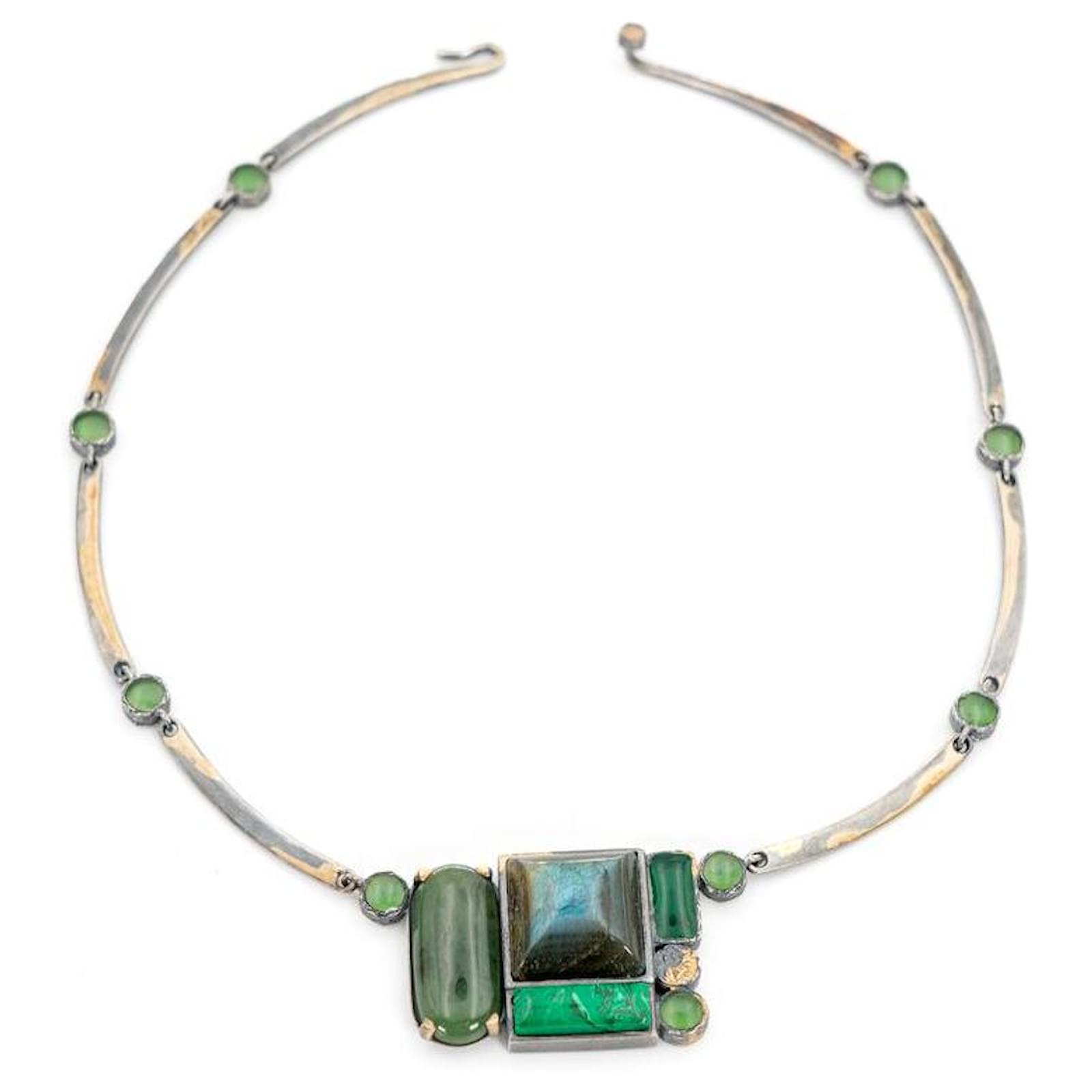 Bottega Veneta Necklace, cuff and ring set in silver 925 and