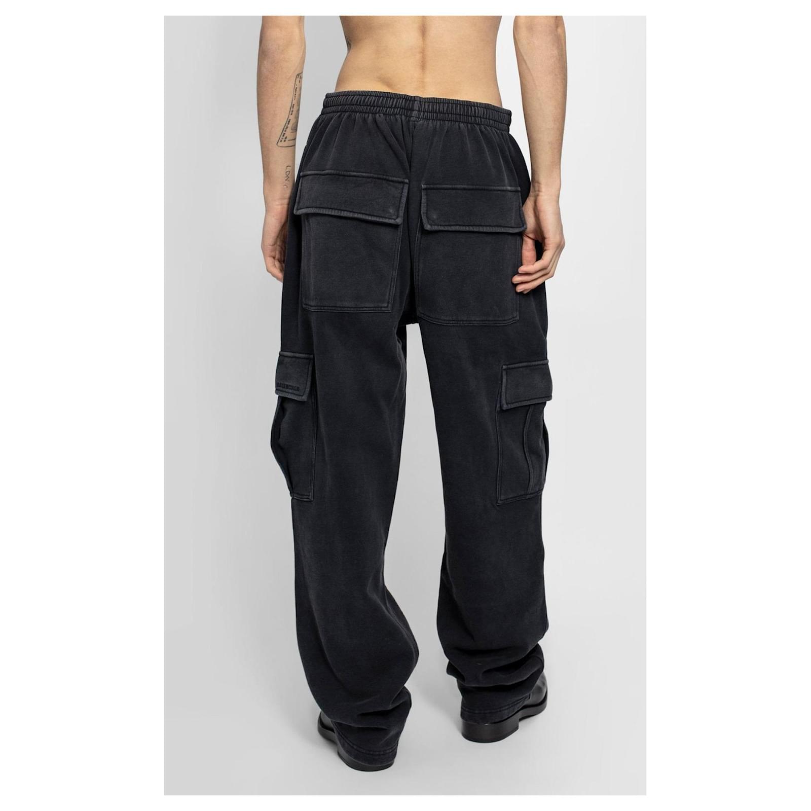 Balenciaga Schwarze CargoJogginghose Baumwolle ref.522427 Joli Closet