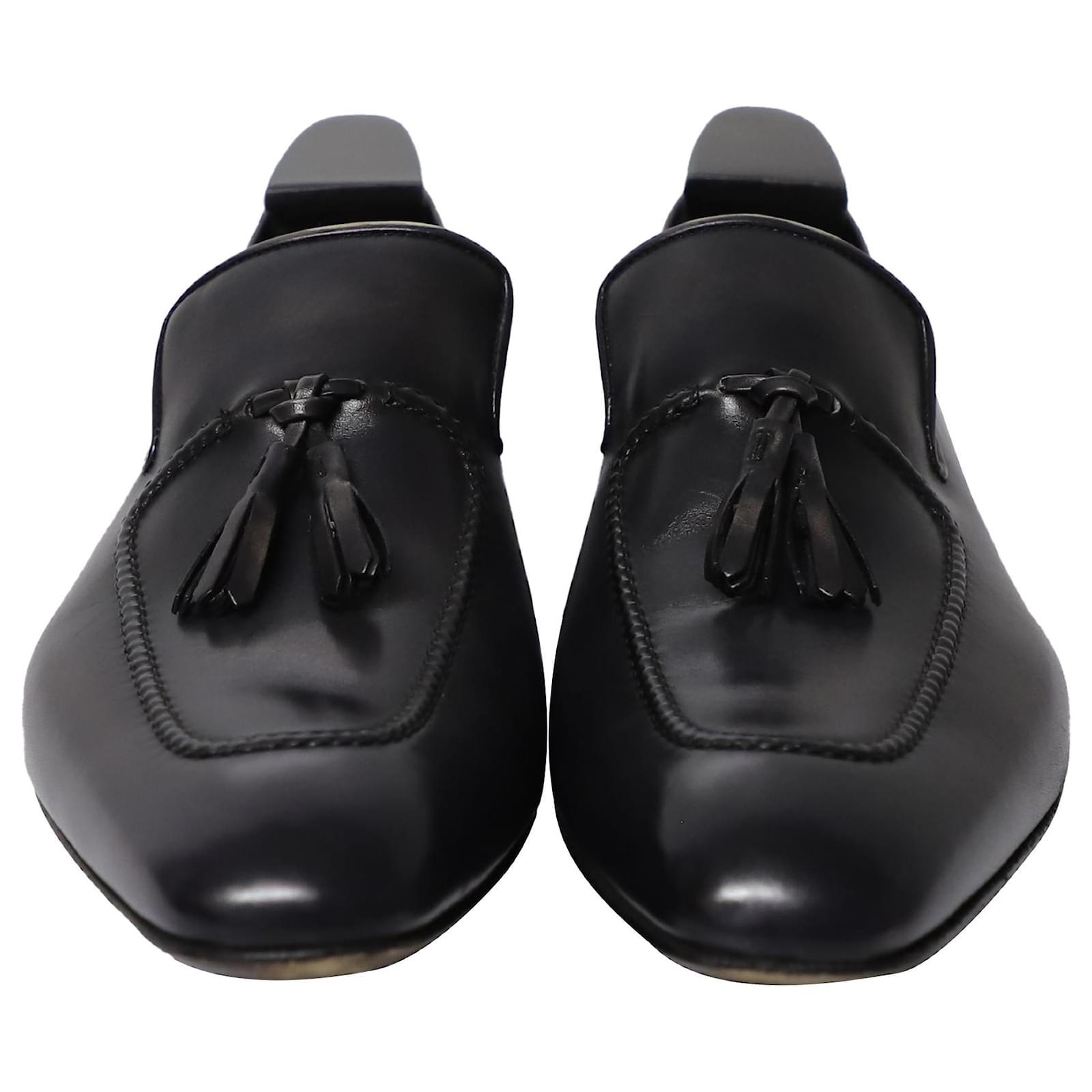 Berluti Loafer with Tassel in Black Leather ref.522455 - Joli Closet