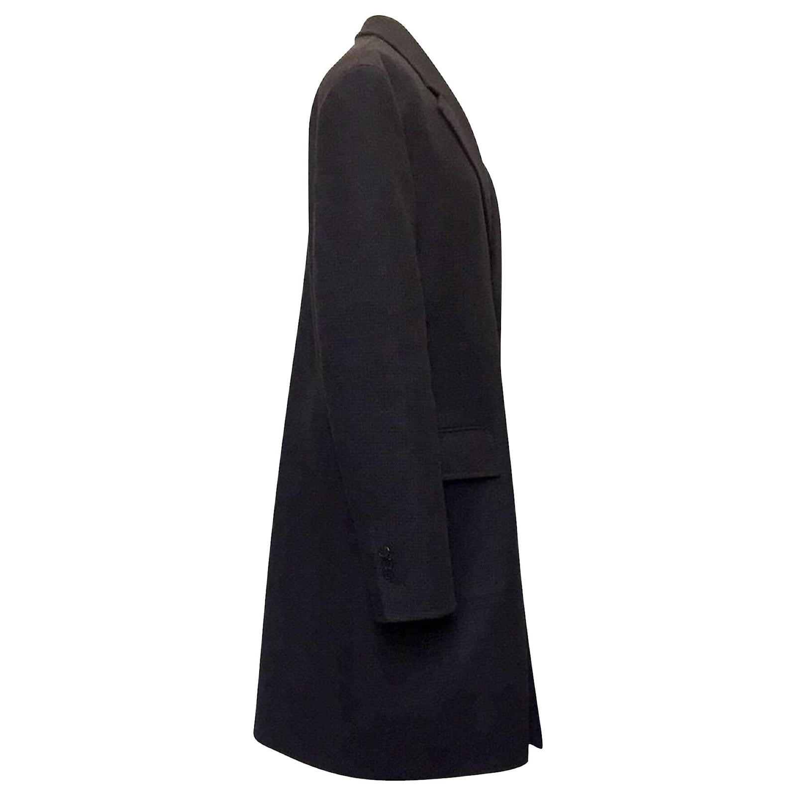 Manteau Louis Vuitton en cachemire et laine marron foncé ref.522531 - Joli  Closet