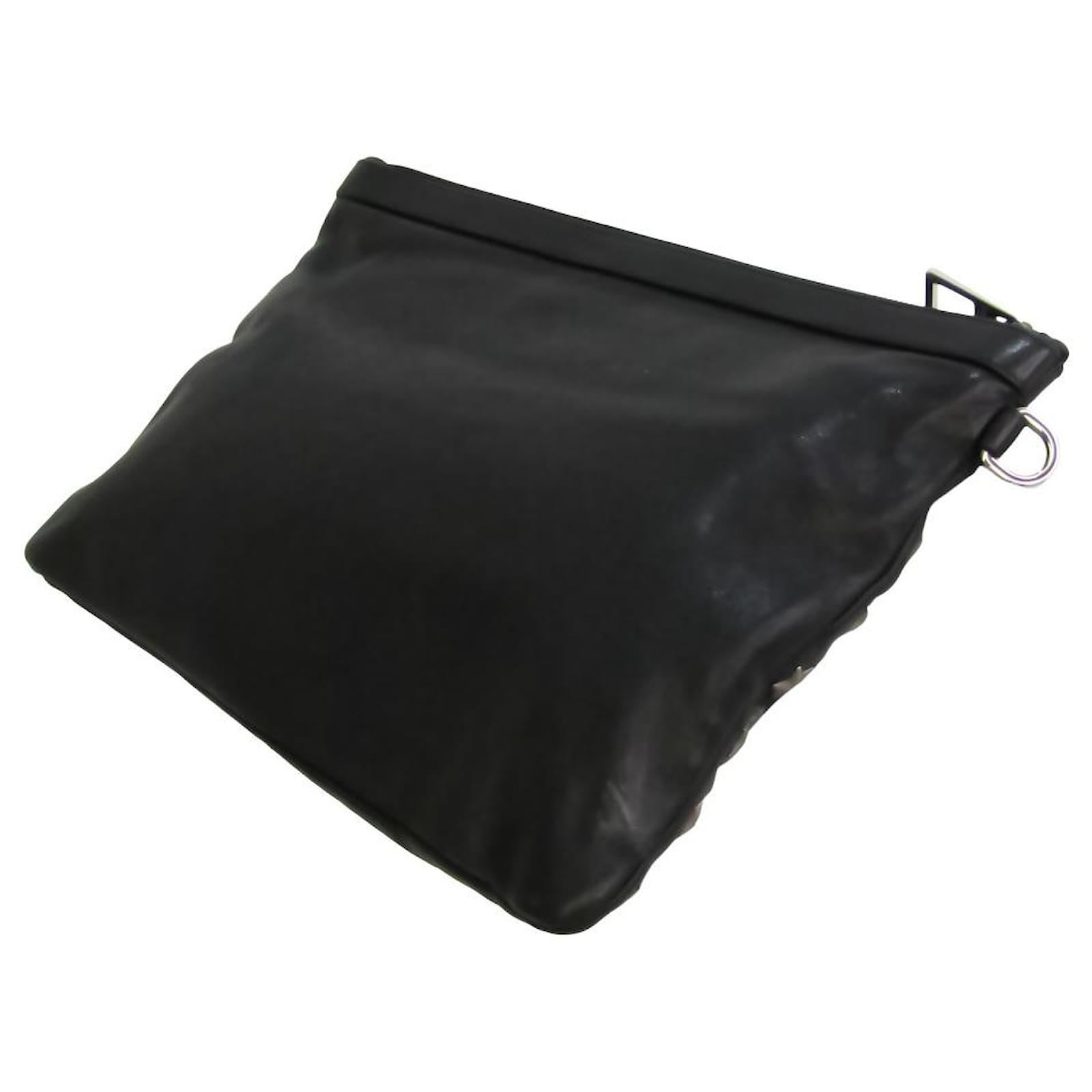 Jimmy Choo Clutch Tasche Schwarz Leder Ref 522645 Joli Closet
