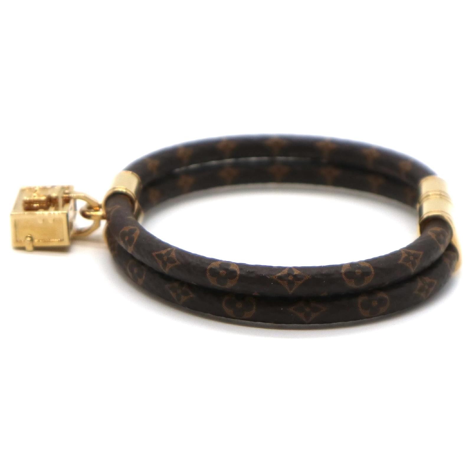 Louis Vuitton Mens Bracelets, Black, 19