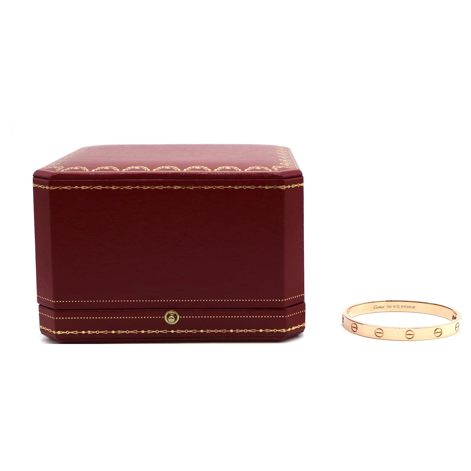 Cartier Love Bracelet Bangle 18K Pink Gold 750 Size16 90203740