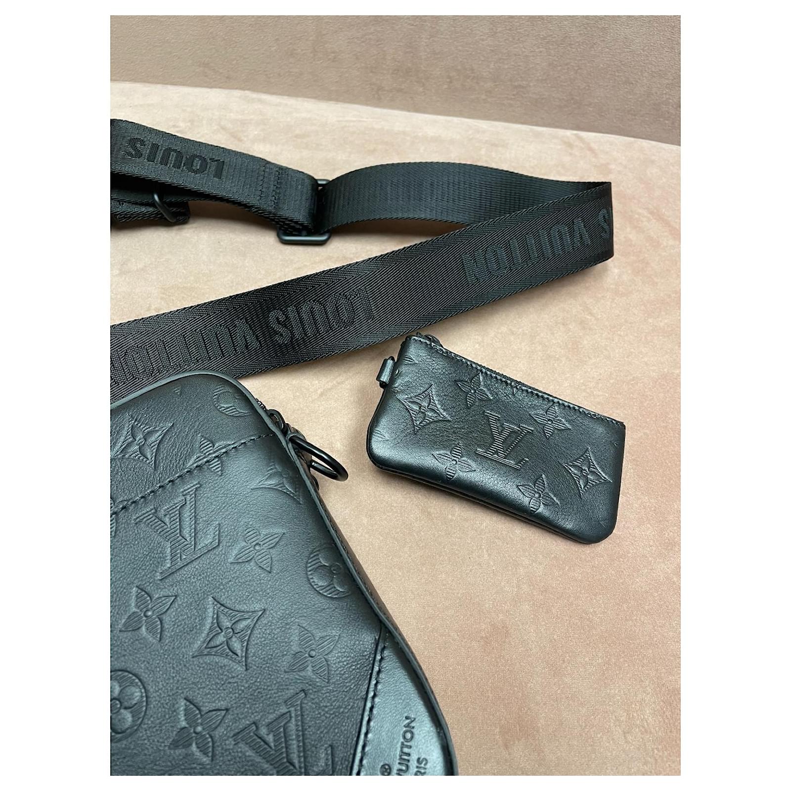 Louis Vuitton Duo Messenger Black Leather ref.522938 - Joli Closet