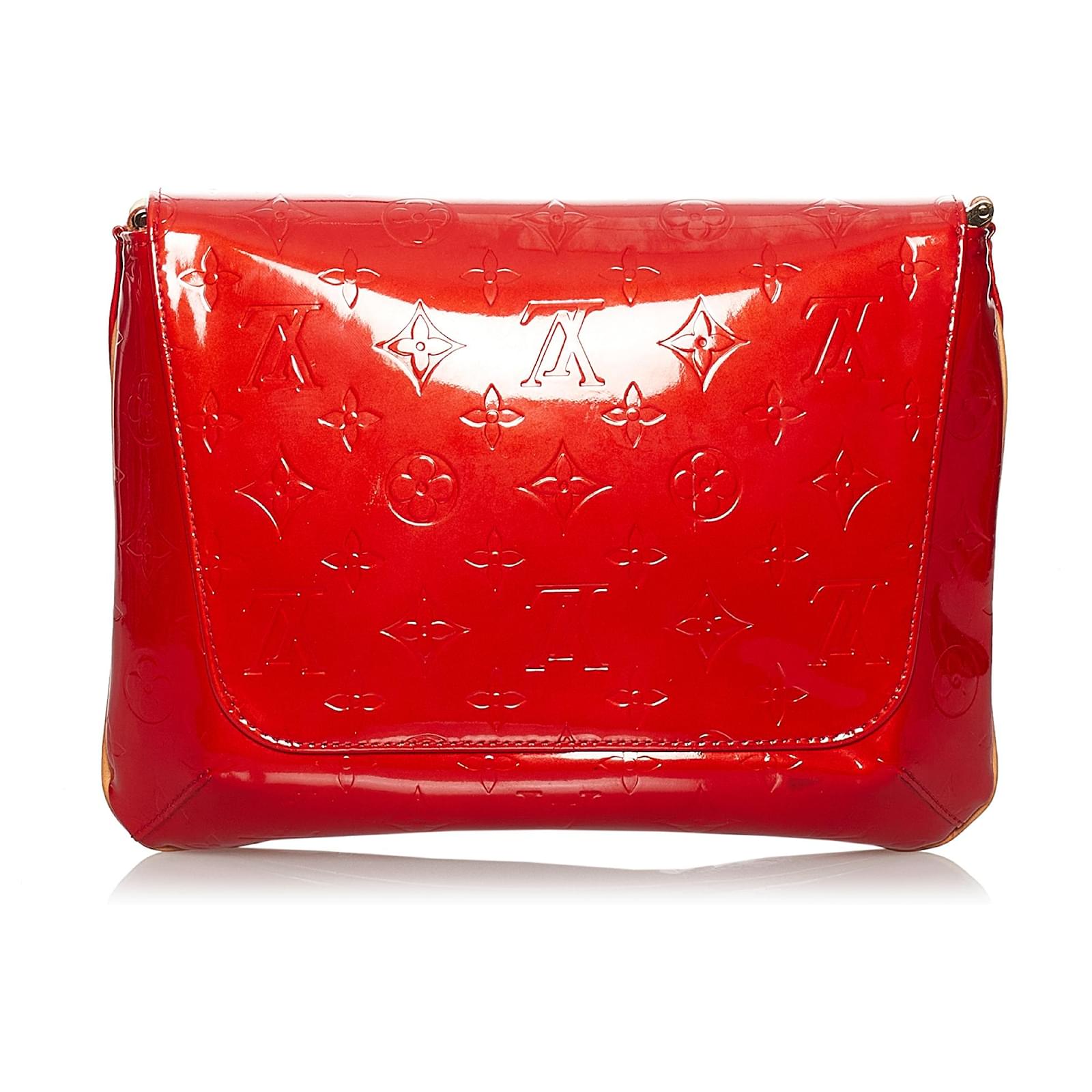 Louis Vuitton, Bags, Louis Vuitton Red Vernis Thompson Street Shoulder