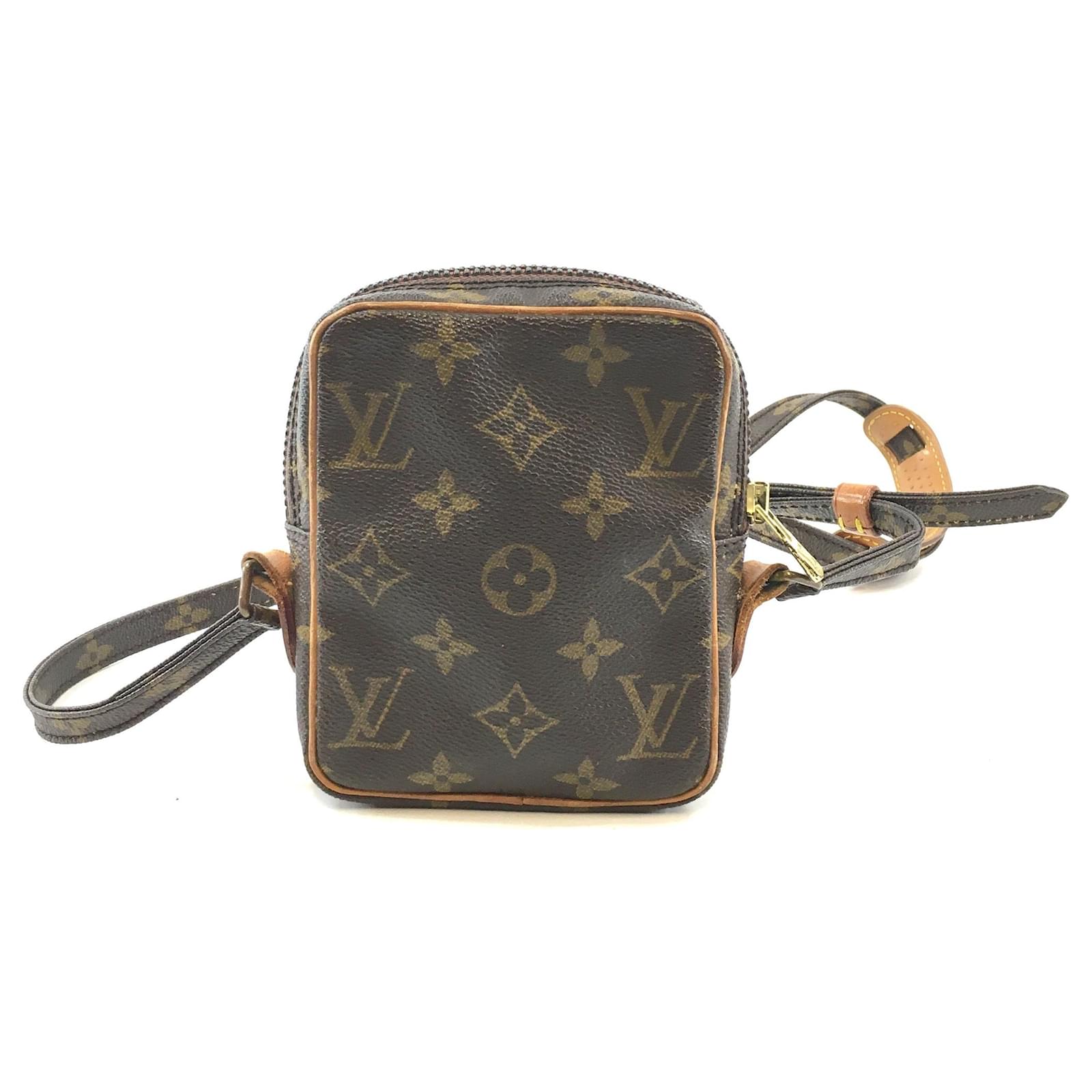 Louis Vuitton Messenger Danube Micro Mini Monogram Canvas Brown Leather  ref.523677 - Joli Closet
