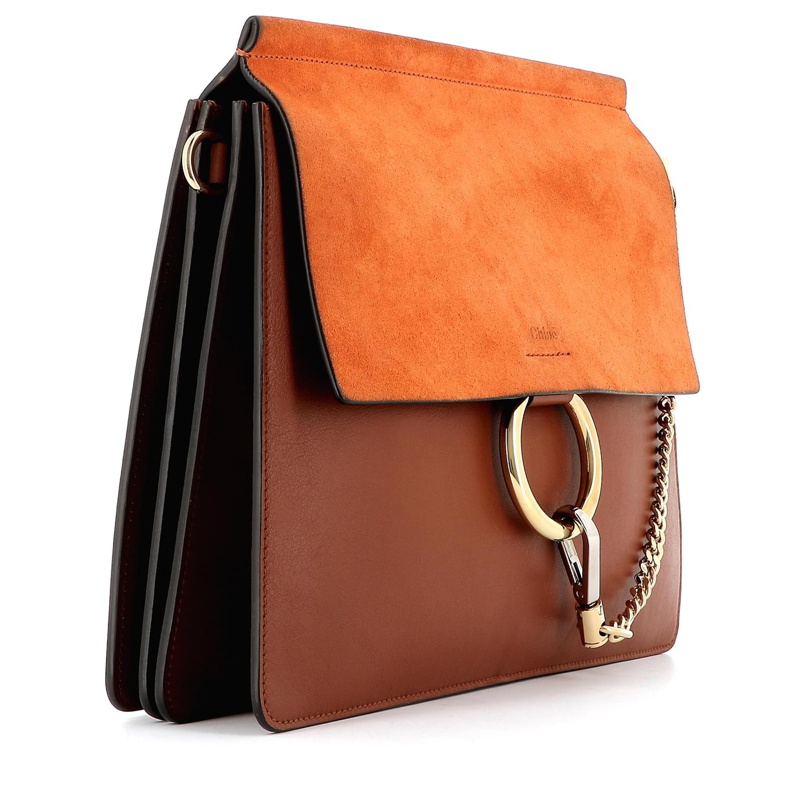 Chloé Chloe Faye Small Shoulder Bag in Red Leather ref.590516 - Joli Closet