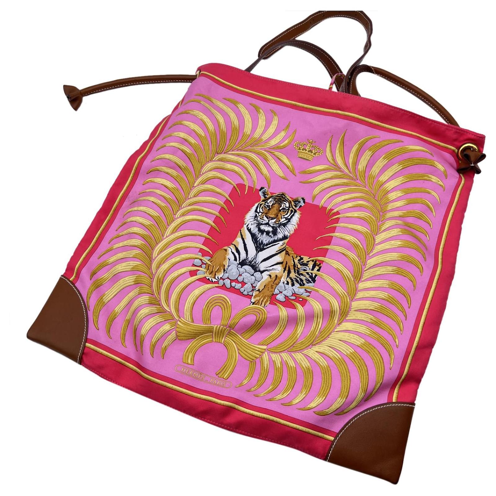 HERMES Silk City Tigre Royale Bag 685553