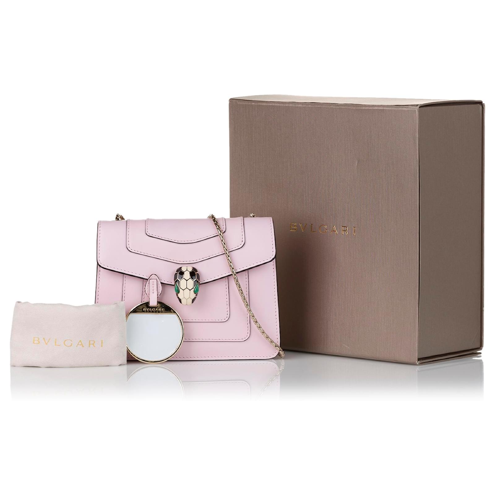Bulgari Leather Diva's Dream Crossbody Bag Pink Pony-style calfskin  ref.979248 - Joli Closet