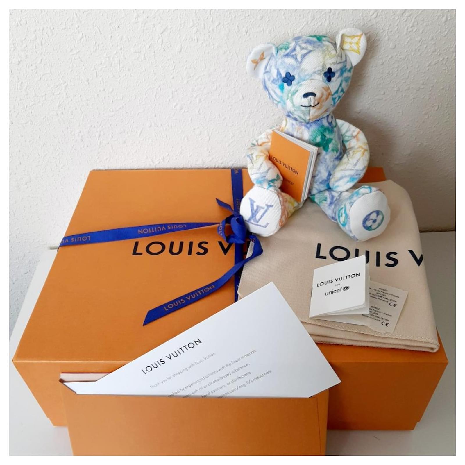 Louis Vuitton DouDou Teddy Bear Plush - White Kids Decor