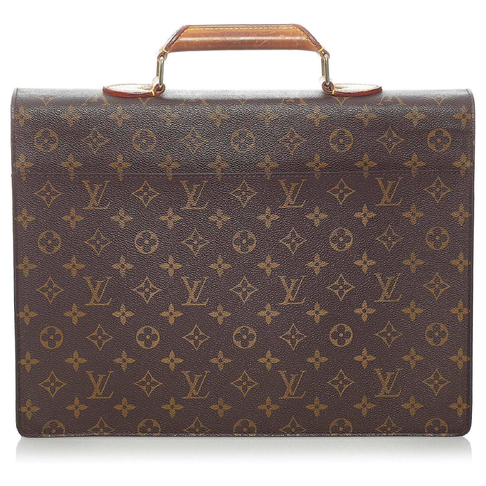 Louis Vuitton Monogram Serviette Briefcase in Brown