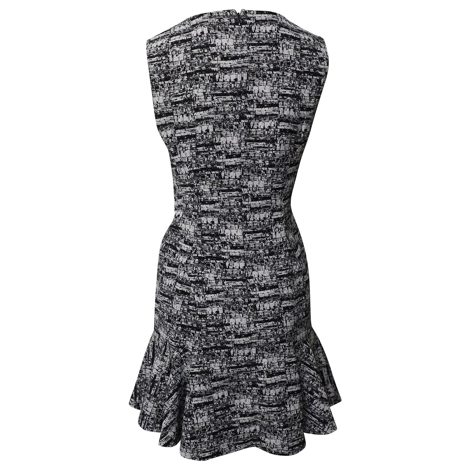 Robe Noire Ajustée Diane Von Furstenberg - Taille 10 - Laine - Longueur Genoux - Occasion Très Bon état