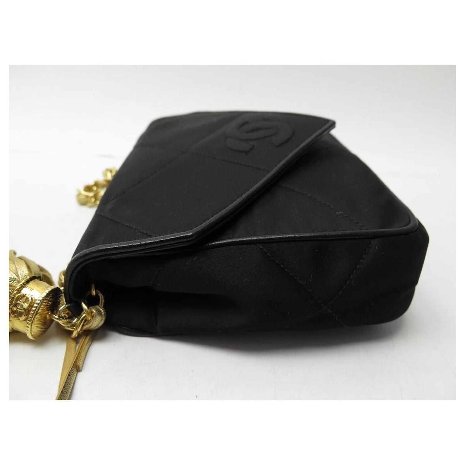 gold and black chanel bag vintage