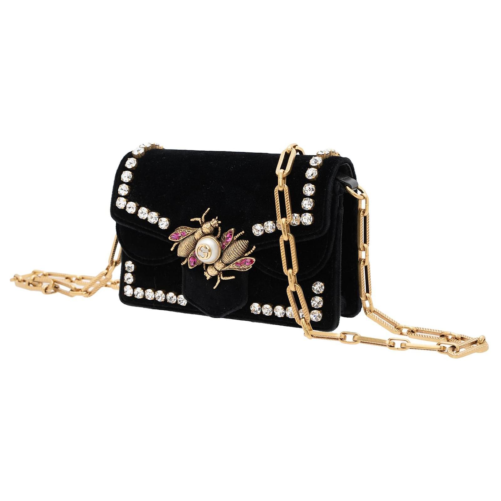 Gucci Broadway Bee Velvet Shoulder Bag, $2,980, Nordstrom