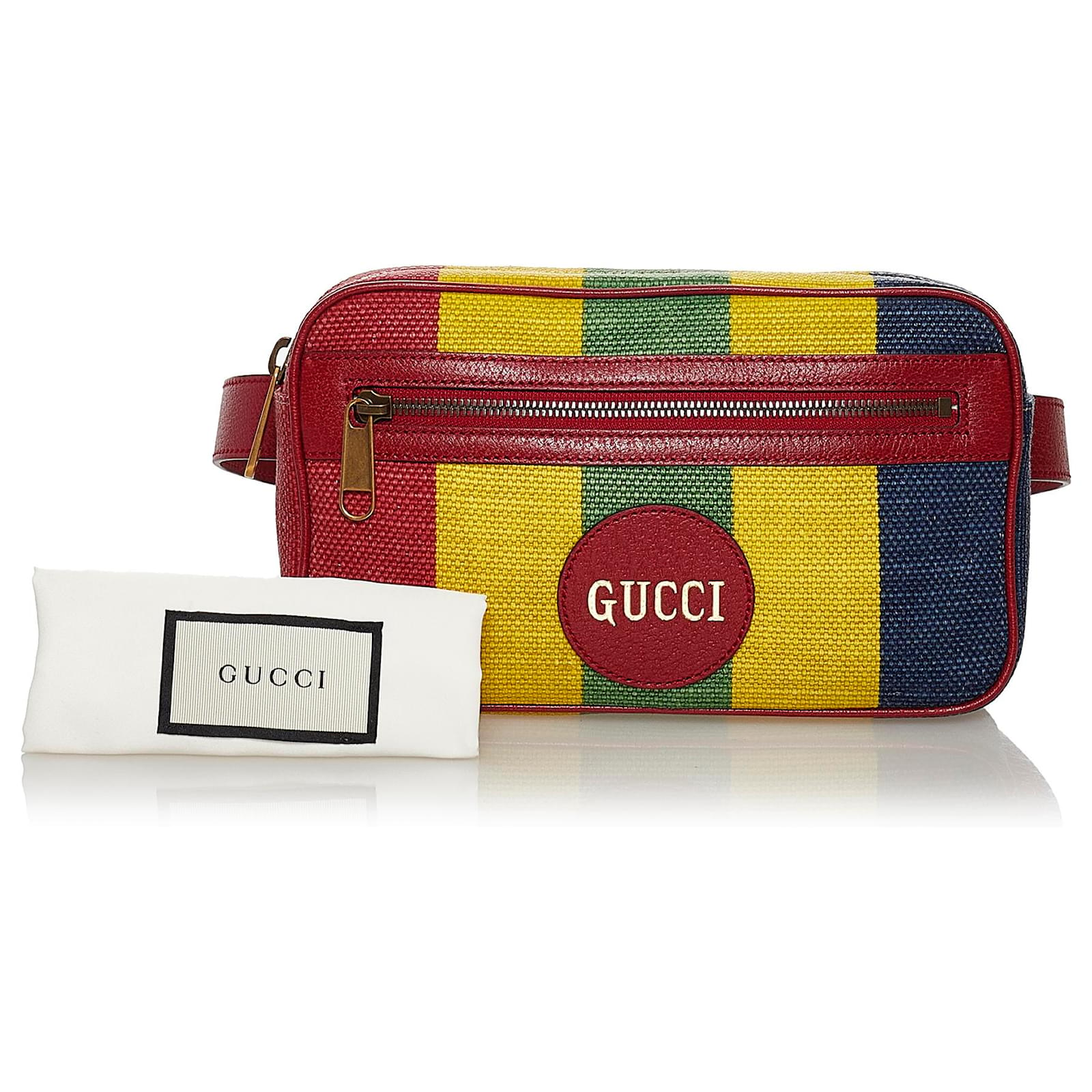 Gucci Multi Web Canvas Belt Bag Multiple colors Leather Cloth Pony-style  calfskin Cloth ref.528251 - Joli Closet