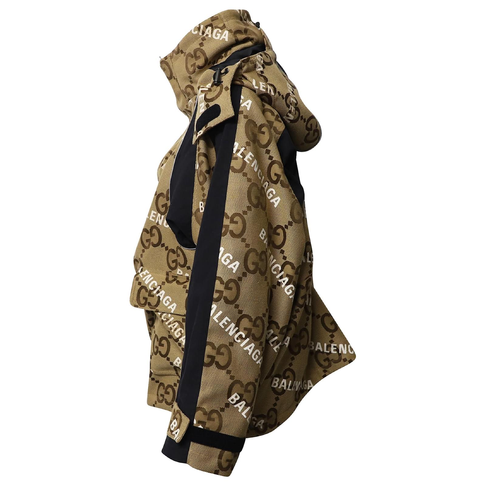 Gucci x Balenciaga The Hacker Project Maxi GG Hourglass Jacket Beige/Ebony  - FW21 - US