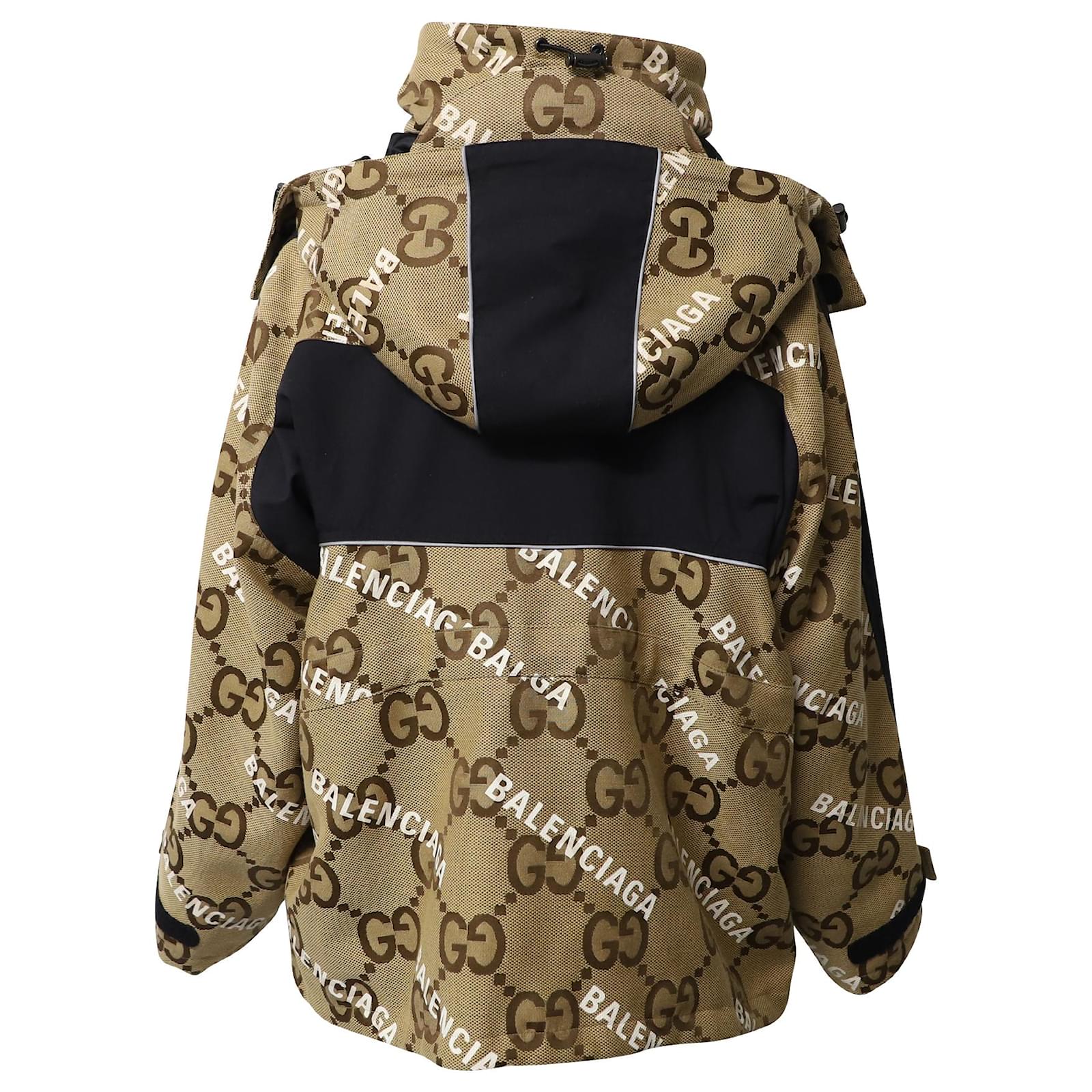Gucci x Balenciaga The Hacker Project Jumbo GG Jacket in Beige Cotton ...