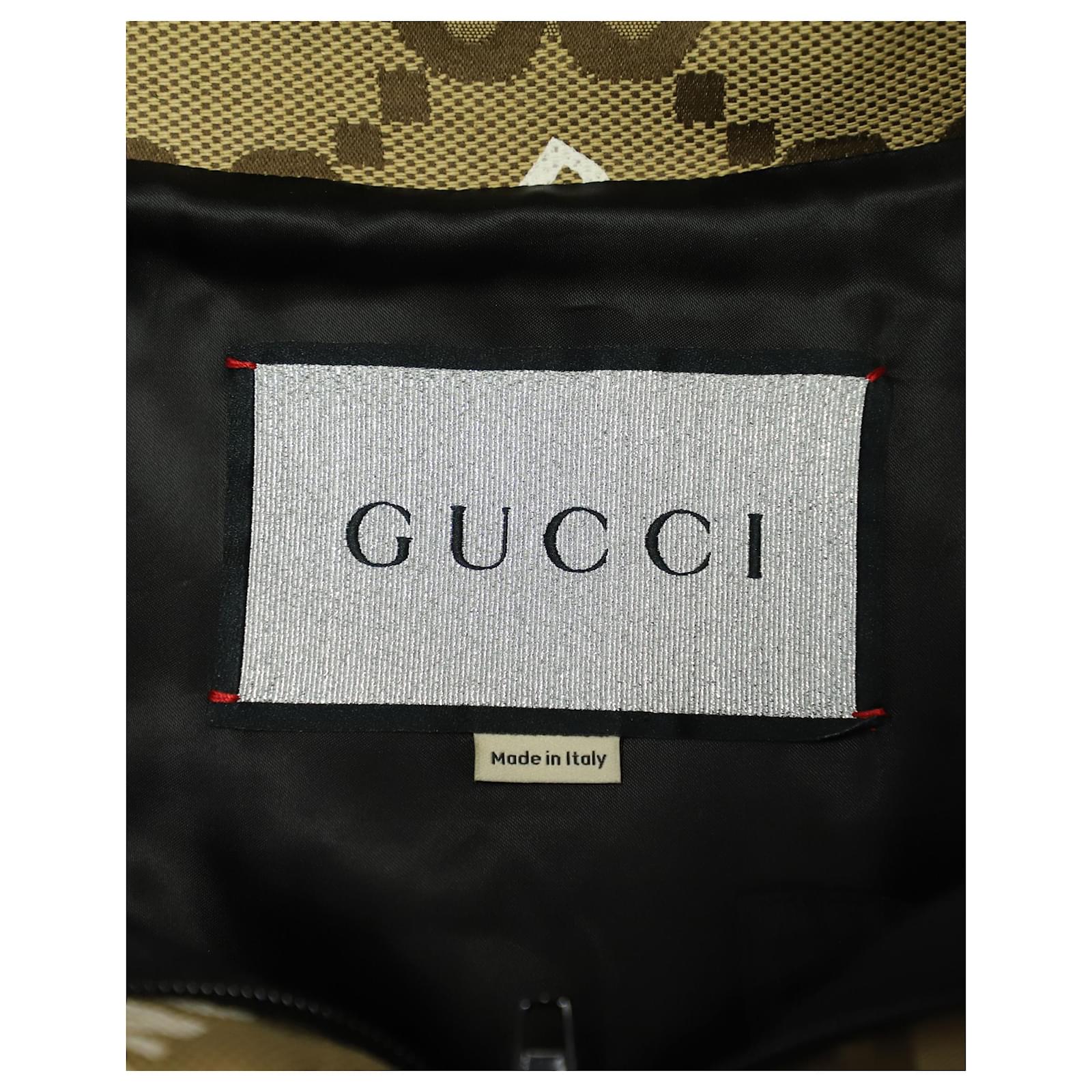 GUCCI X BALENCIAGA The Hacker Project Jumbo GG jacket SIZE 38 New With Tags  For Sale at 1stDibs