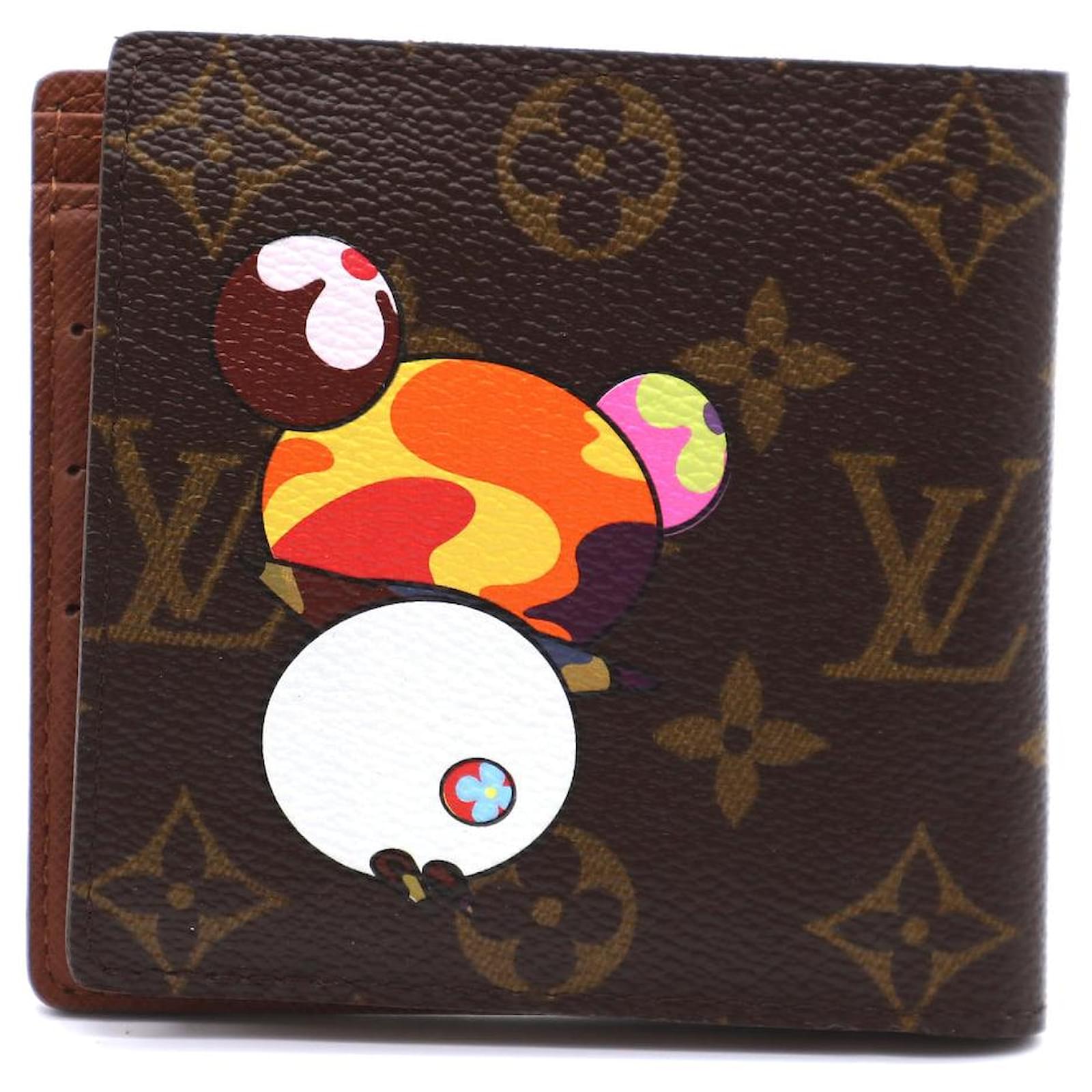 Louis Vuitton Monogram Panda Bifold Takashi Murakami Wallet Brown Leather  ref.393119 - Joli Closet