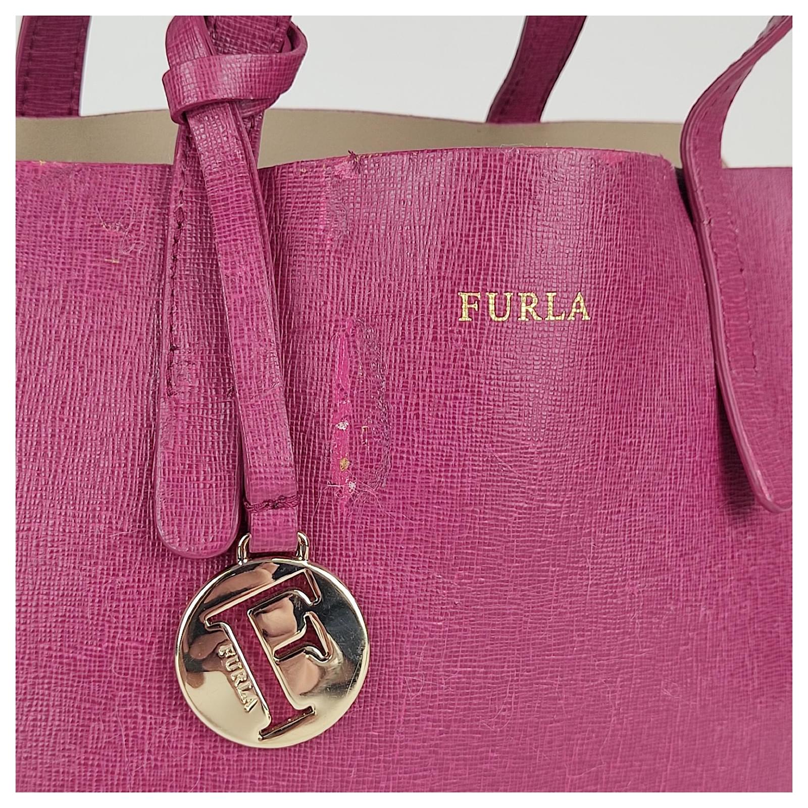 Furla - Leather handbag Fuschia ref.528962 - Joli Closet