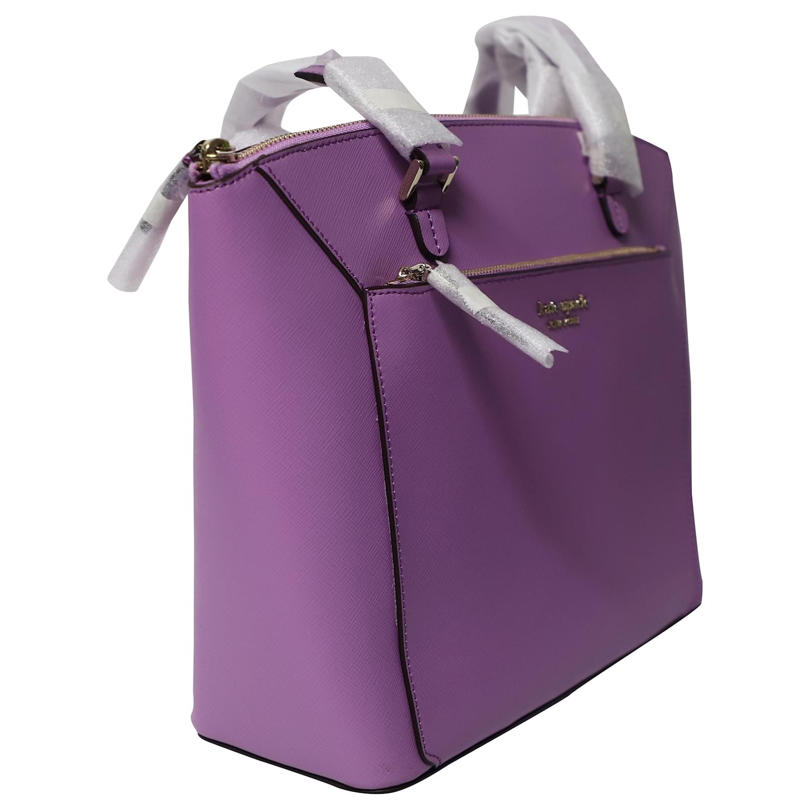 Kate Spade Pale Pink Tote Purple Leather ref.300244 - Joli Closet