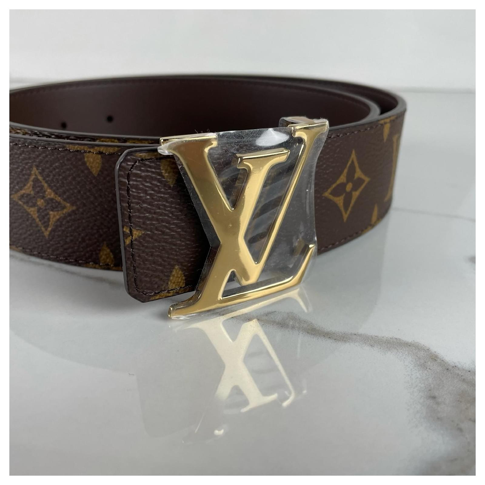 Louis Vuitton - LV Initials 40mm Reversible Belt - Damier Canvas - Brown - Size: 90 cm - Luxury