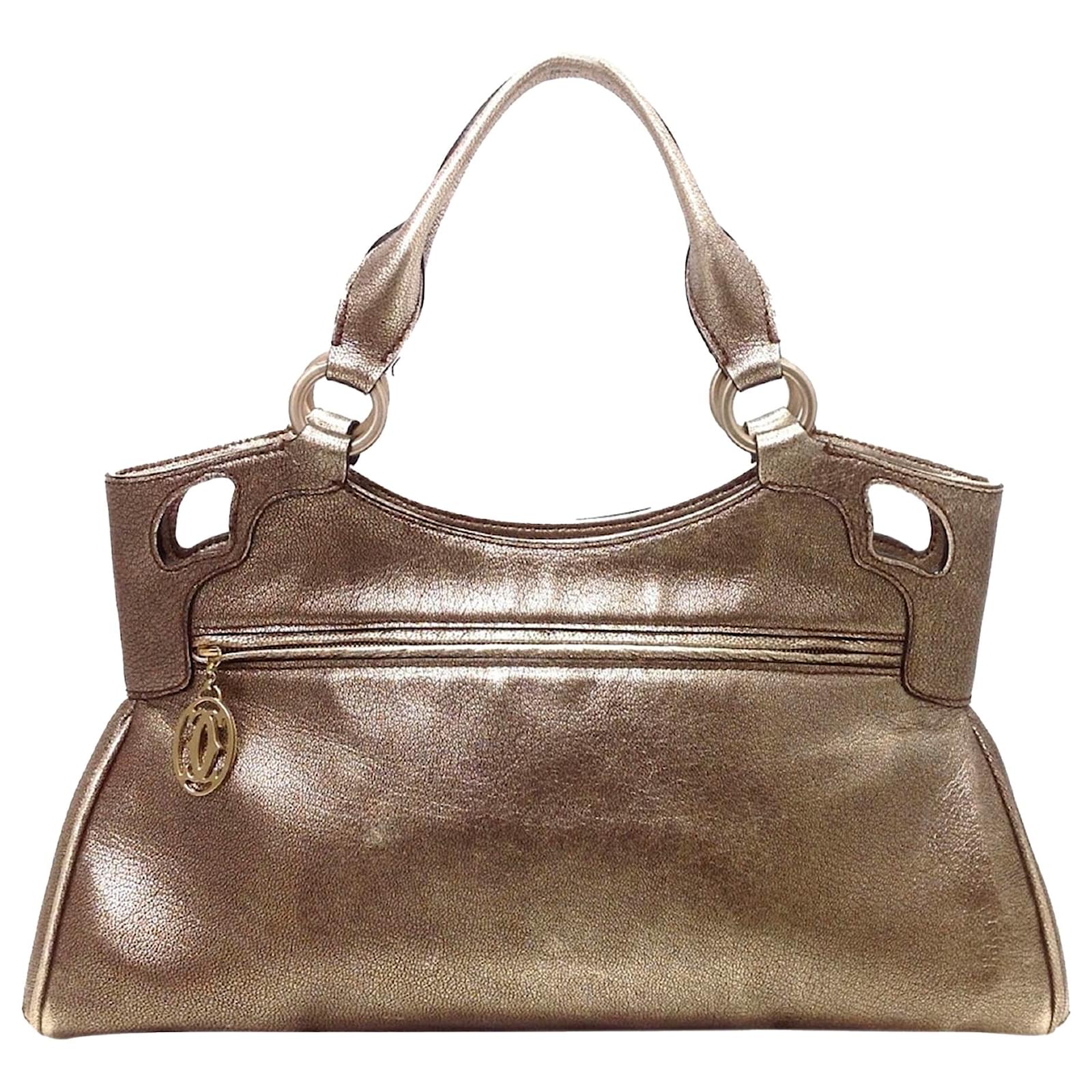 Cartier Gold Marcello de Cartier Leather Tote Bag Golden Pony-style ...