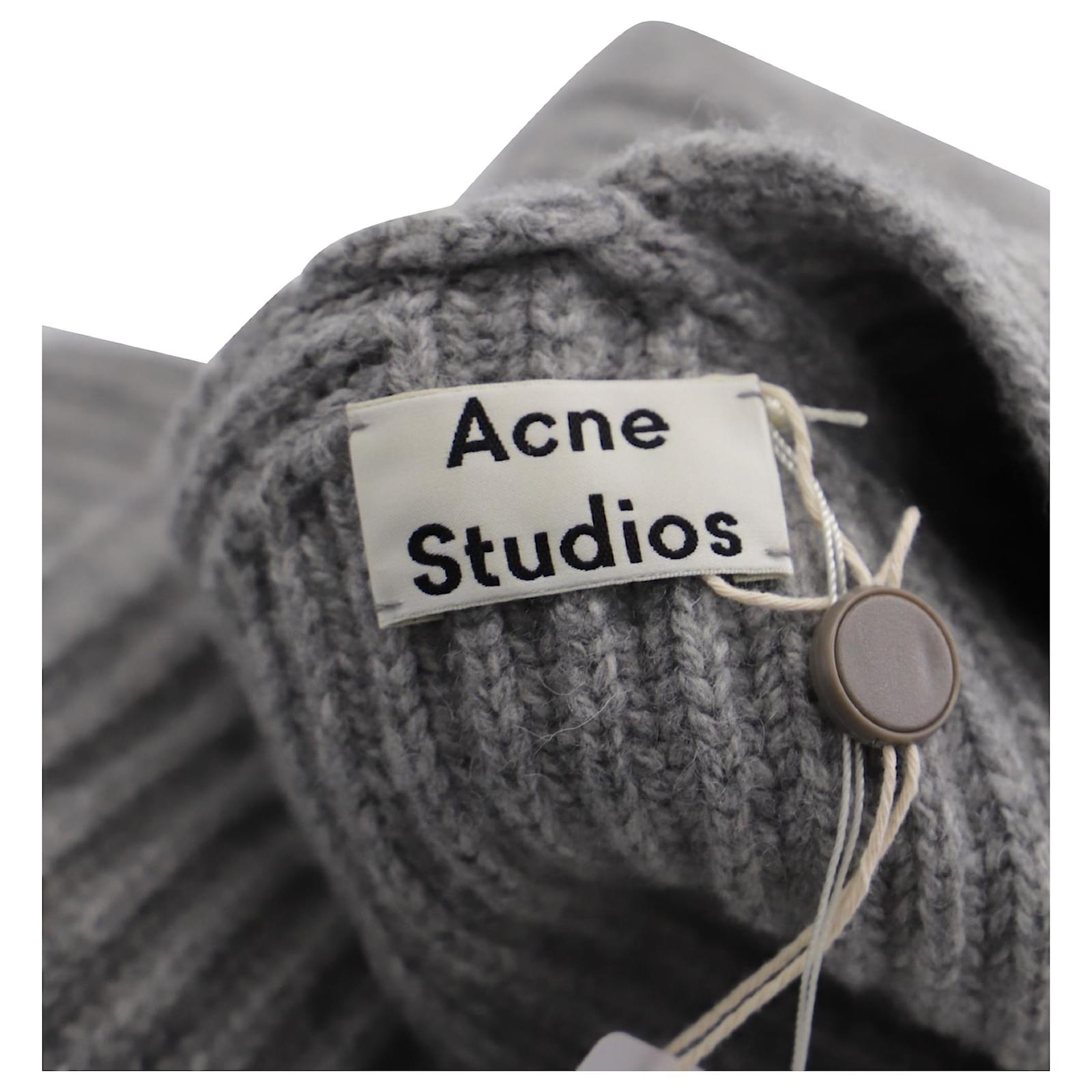 Autre Marque Acne Studios Deborah Knitted Sweater in Grey Wool ref