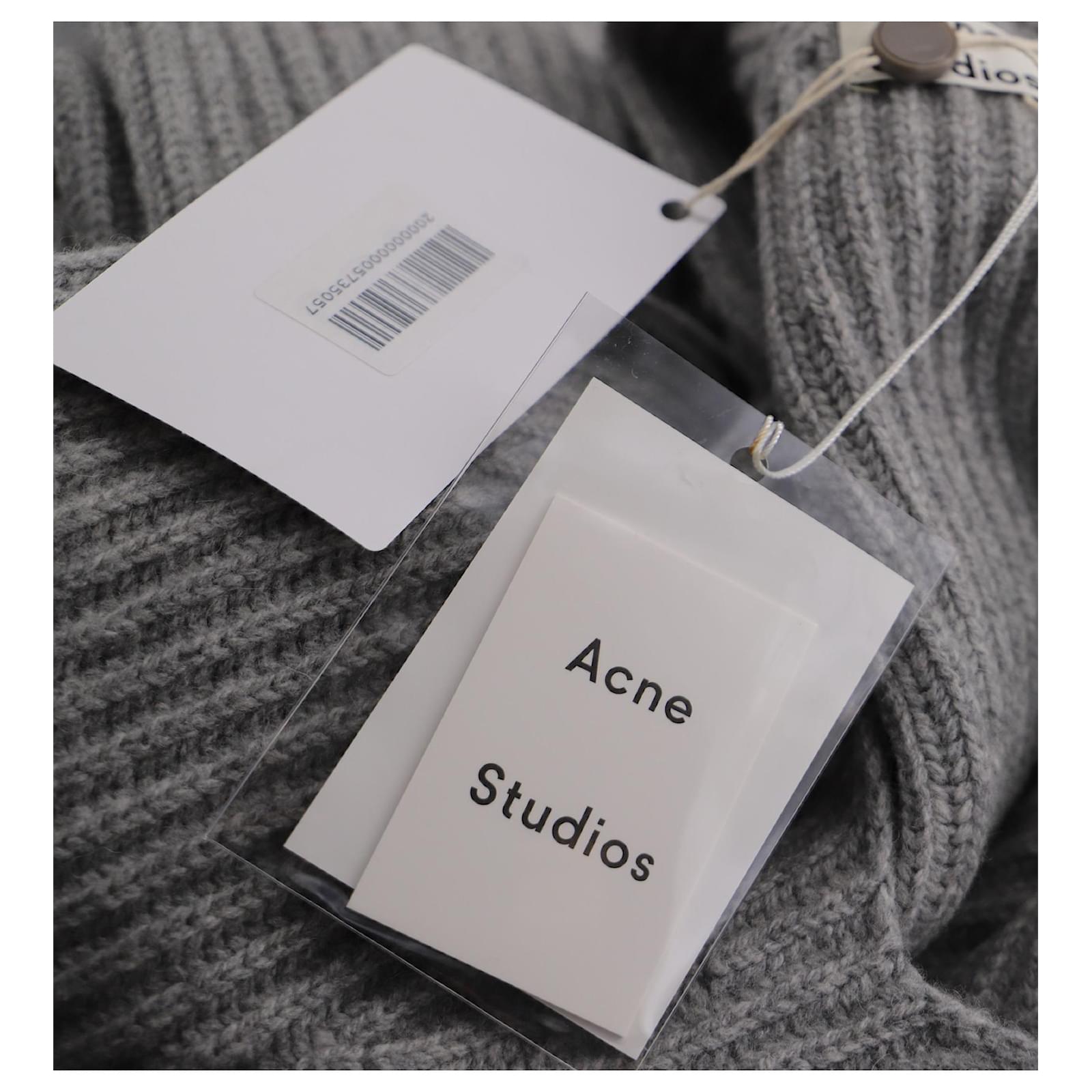 Autre Marque Acne Studios Deborah Knitted Sweater in Grey Wool ref