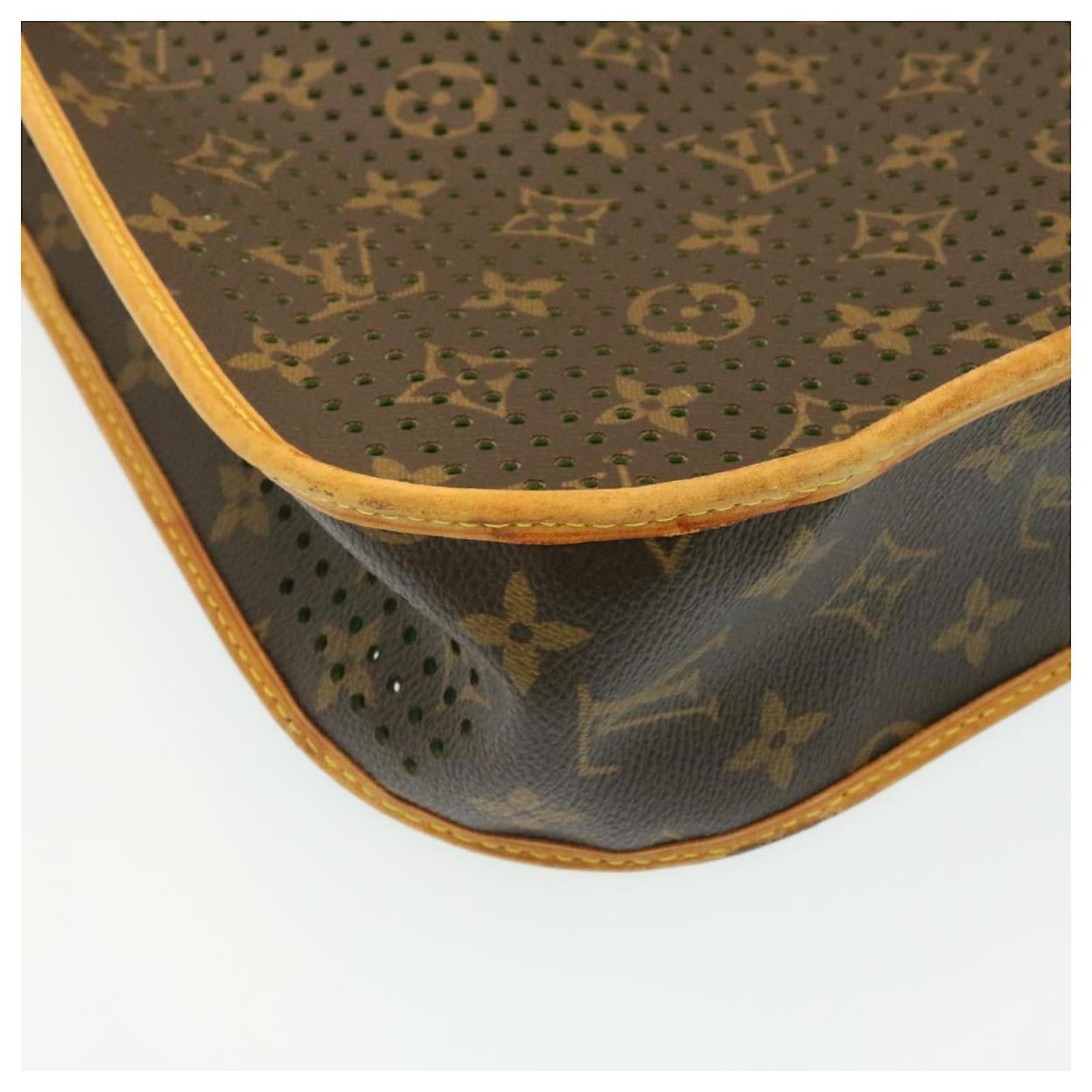 LOUIS VUITTON Monogram Perfo Musette Shoulder Bag Green M95173 LV 