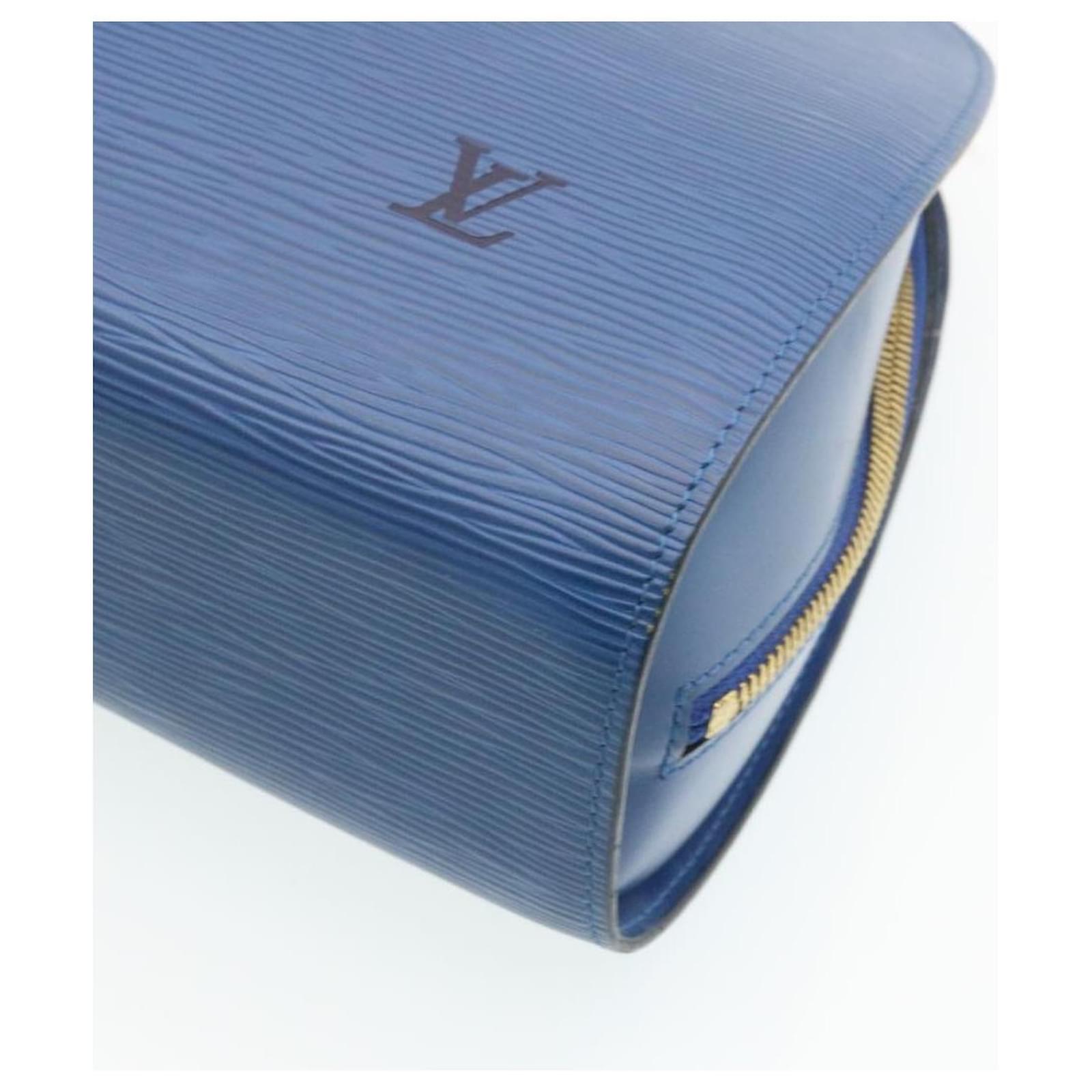 Louis Vuitton Epi Dauphine Gm Pouch Blue M48435 Lv