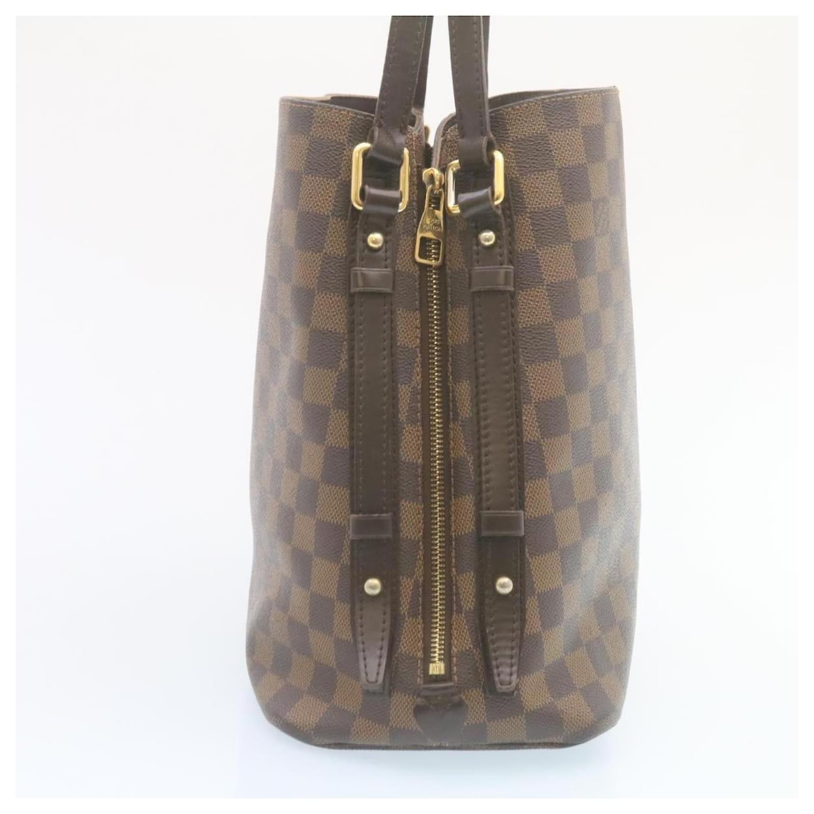 LOUIS VUITTON Damier Ebene Cabas Rivington Shoulder Bag N41108 LV