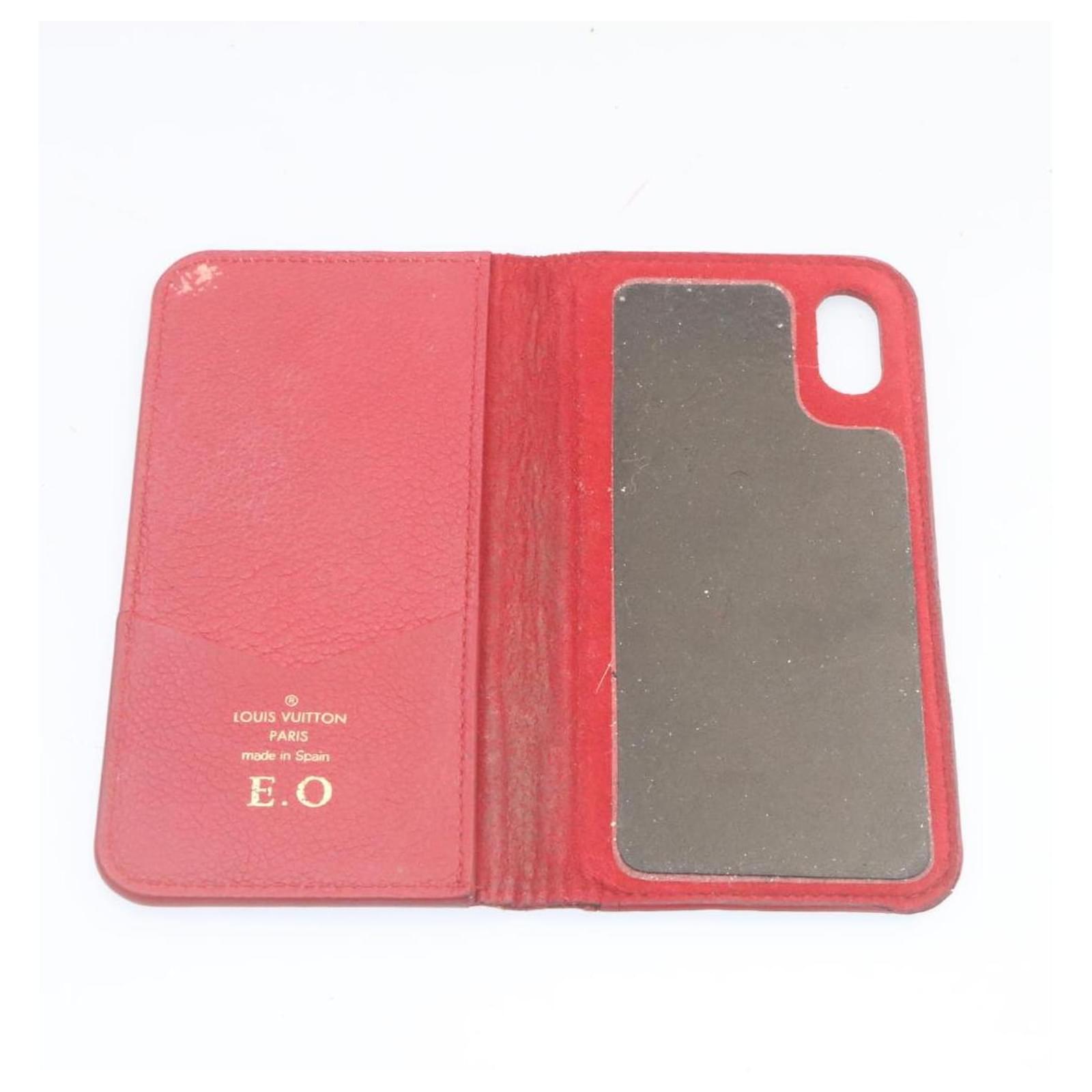 Louis Vuitton Monogram Empreinte Iphone X Xs Cell Phone Case Red M63588  from Jap
