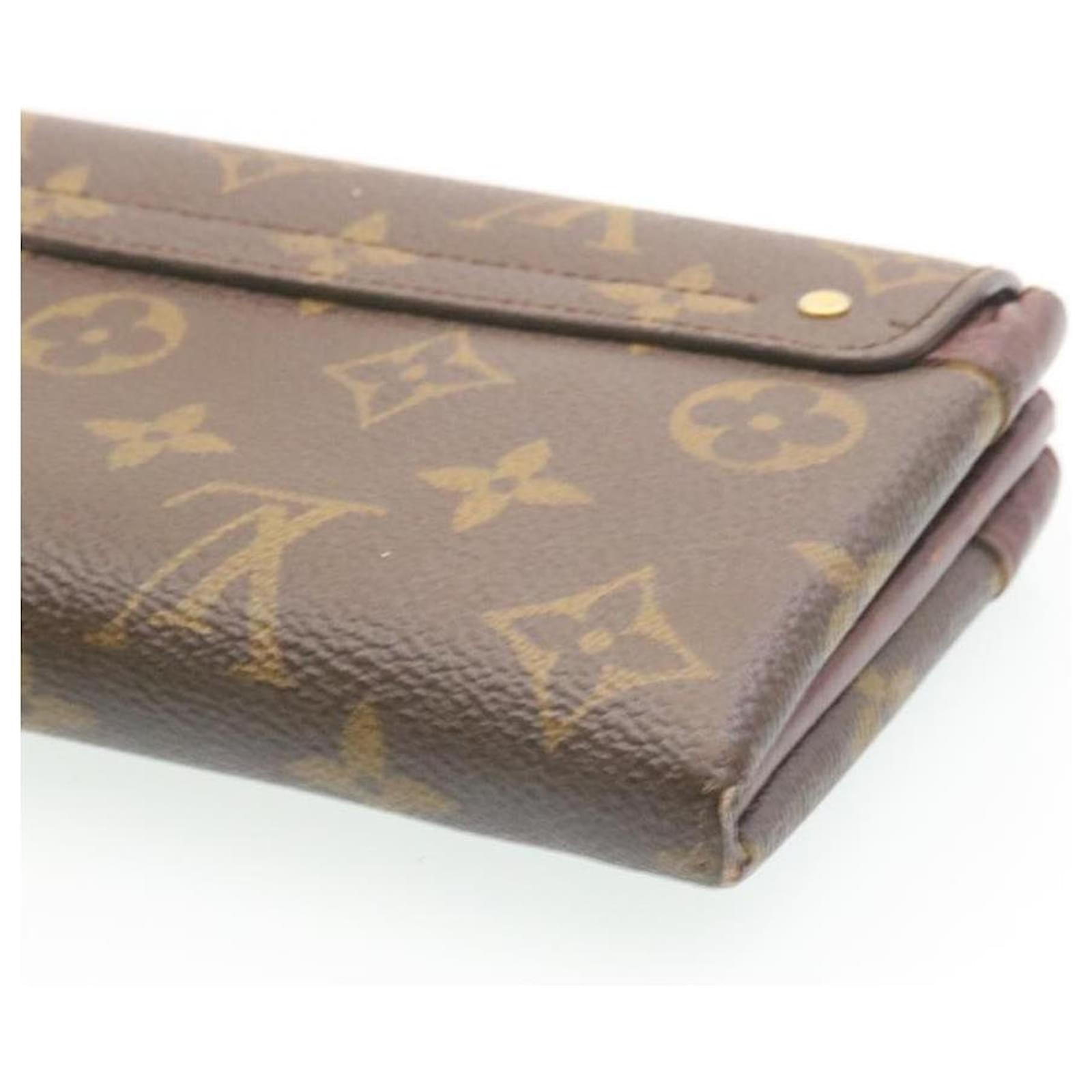 Auth LOUIS VUITTON Portefeuille Elysee M60361 Camel Monogram SP3192 Long  Wallet