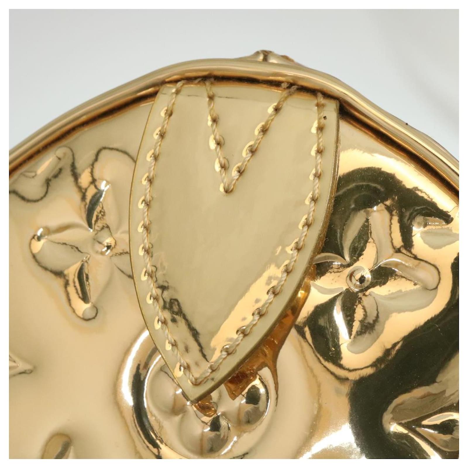 LOUIS VUITTON Monogram Miroir Speedy 35 Hand Bag Gold M95785 LV Auth 29332  Golden ref.532143 - Joli Closet