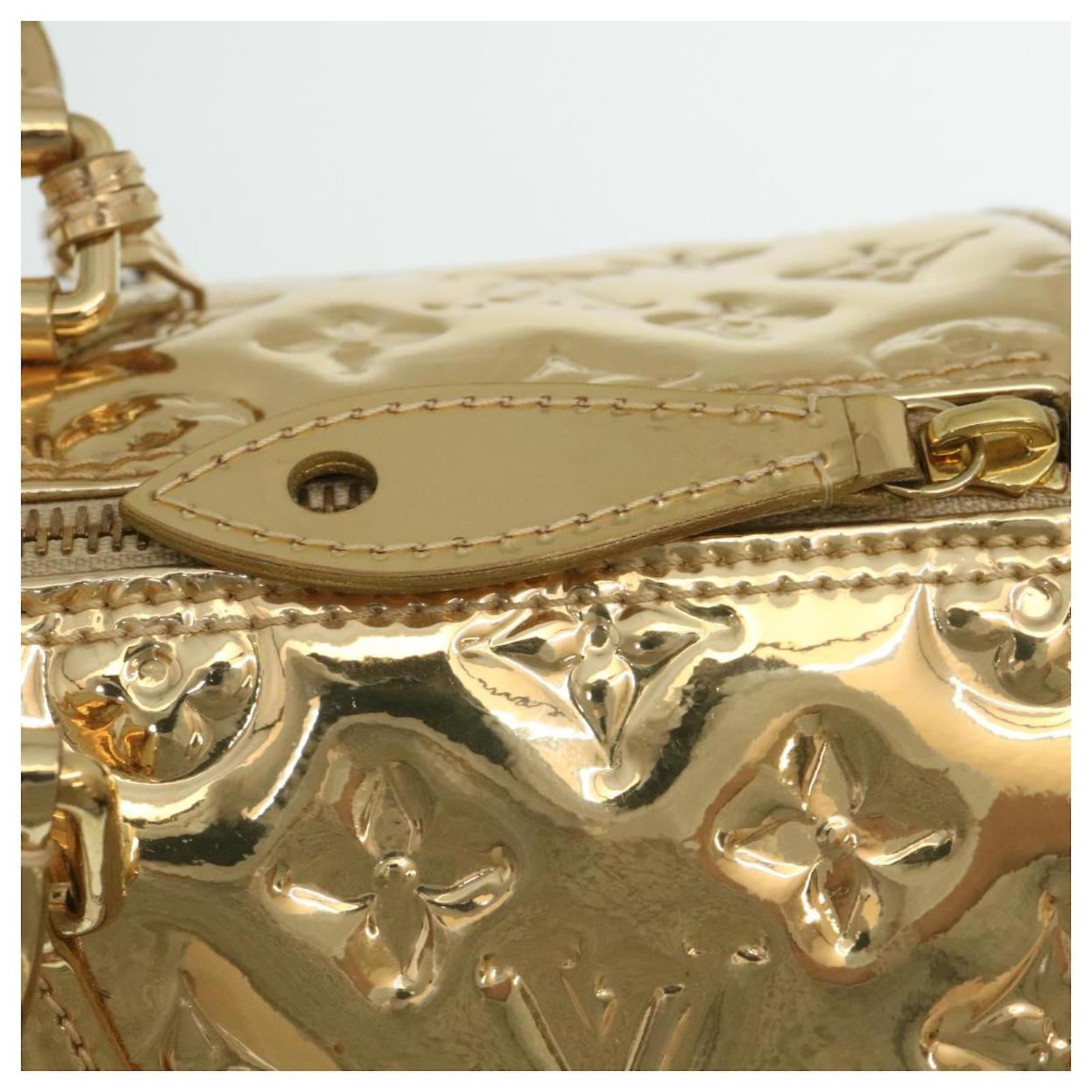 LOUIS VUITTON Monogram Miroir Speedy 35 Hand Bag Gold M95785 LV Auth 29332  Golden ref.532143 - Joli Closet